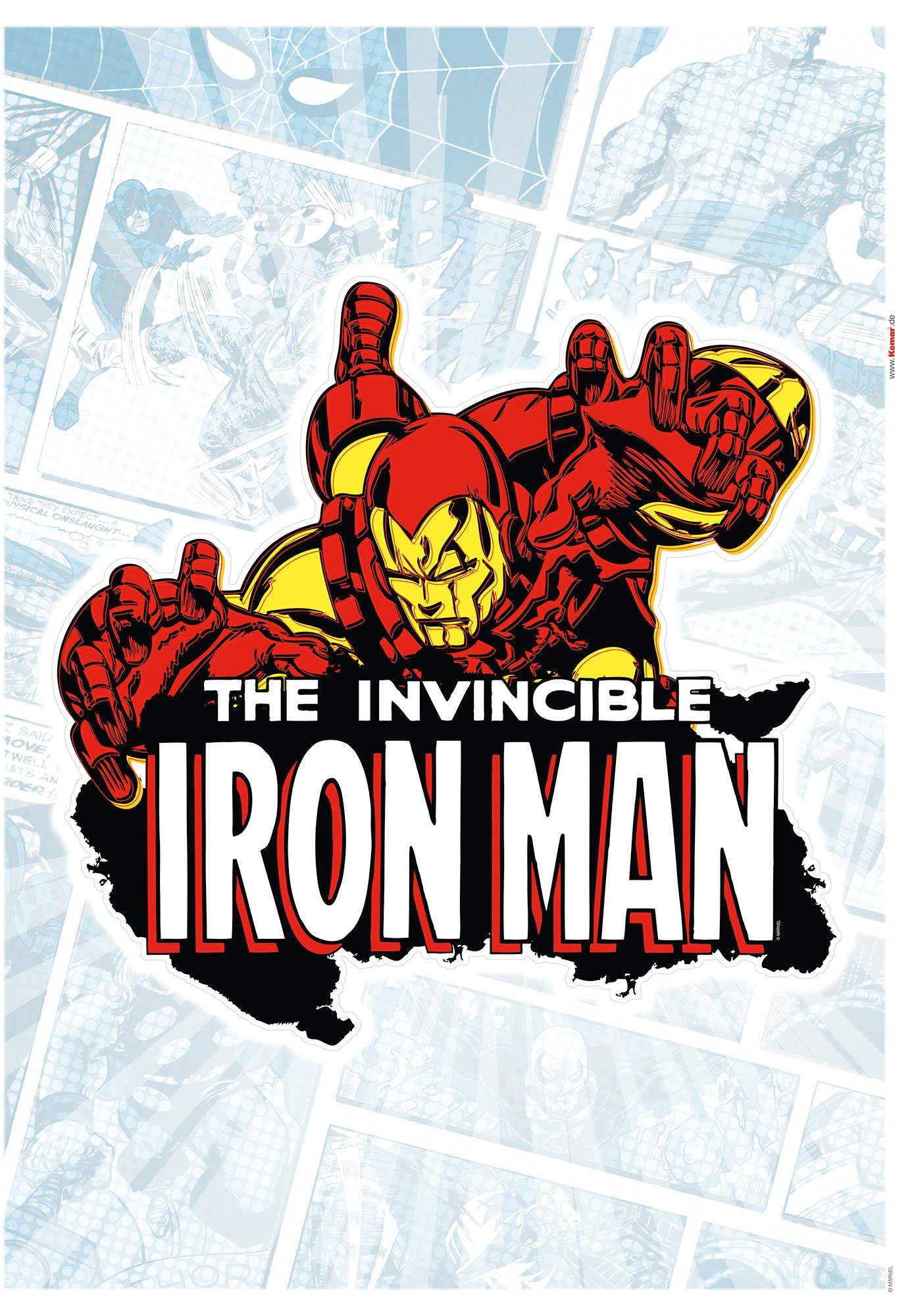 Komar Wandfolie Iron Man Comic Classic (1 stuk)