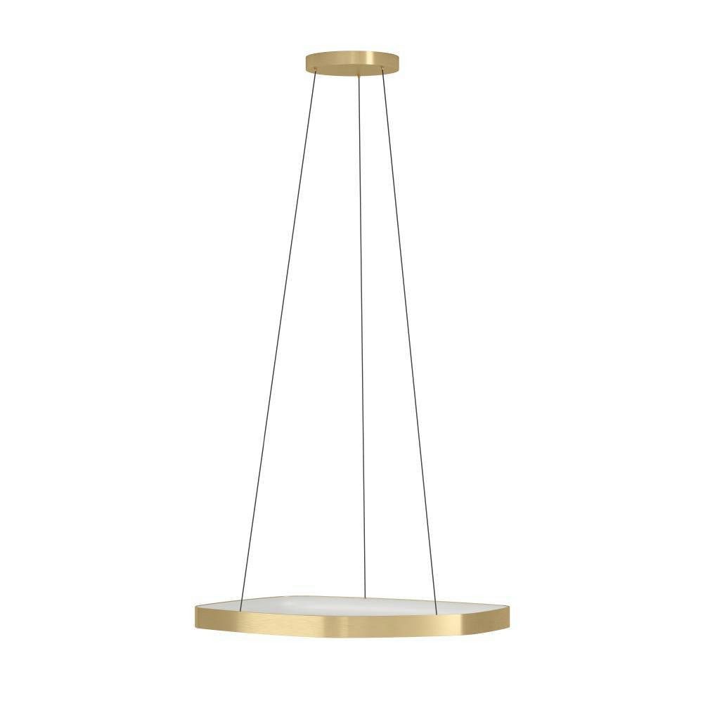 EGLO Hanglamp VALLEROSA dimbare pendelleuchte, metall in messing-gebürstet, lampe, ø 58 cm (1 stuk)