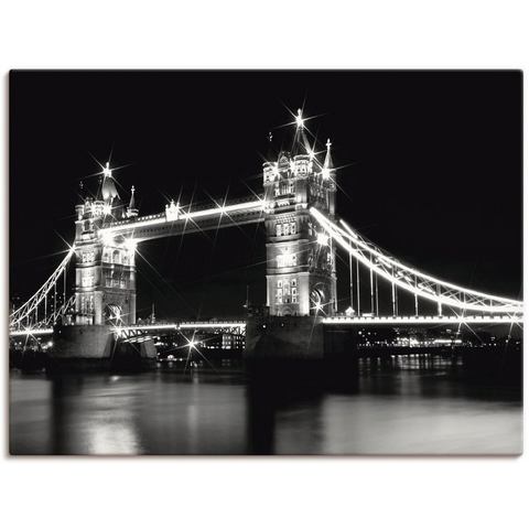 Artland Artprint Tower Bridge Londen in vele afmetingen & productsoorten - artprint van aluminium / artprint voor buiten, artprint op linnen, poster, muursticker / wandfolie ook ge