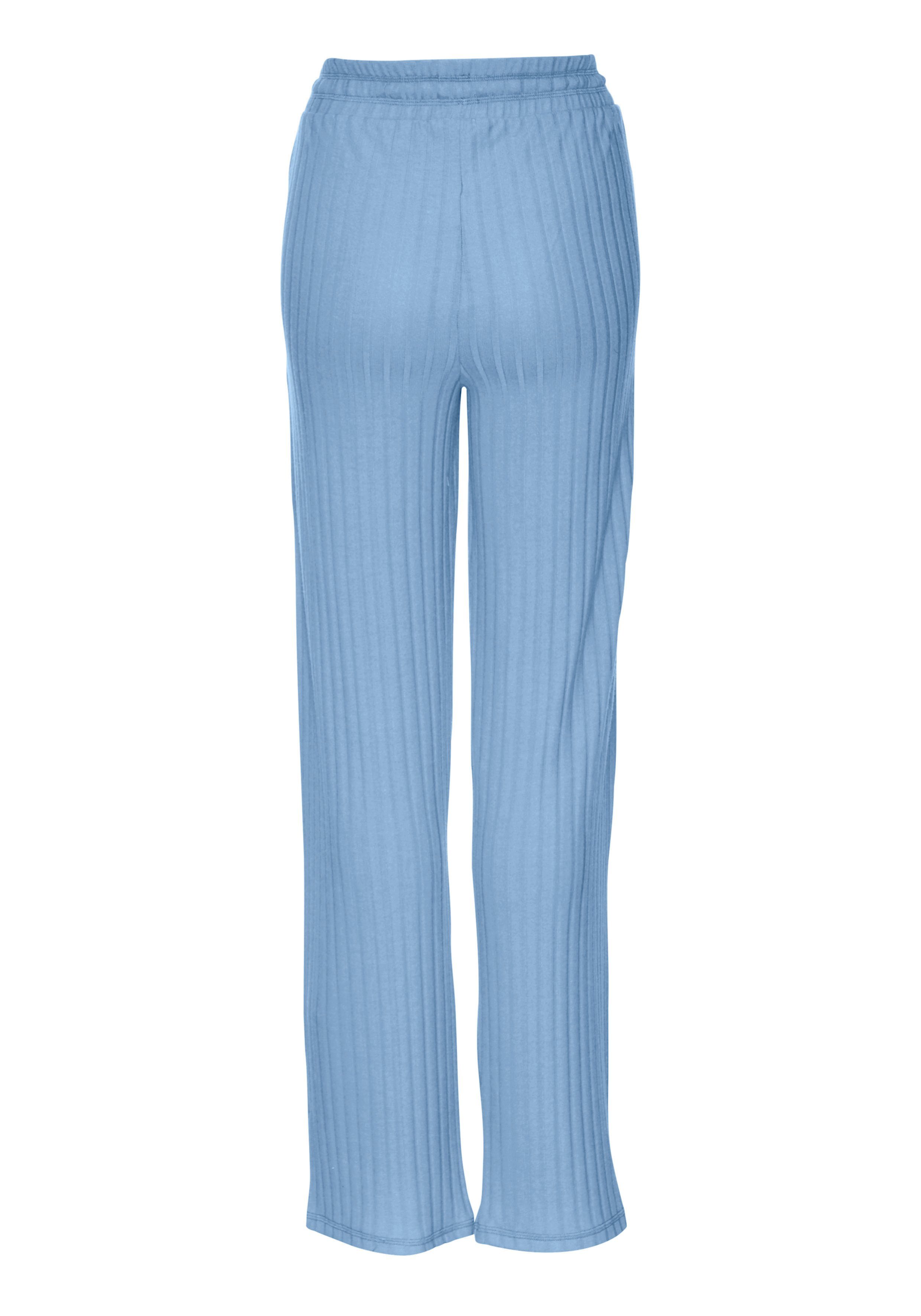 s.Oliver RED LABEL Beachwear Loungebroek met satijnen band om te binden, loungepak