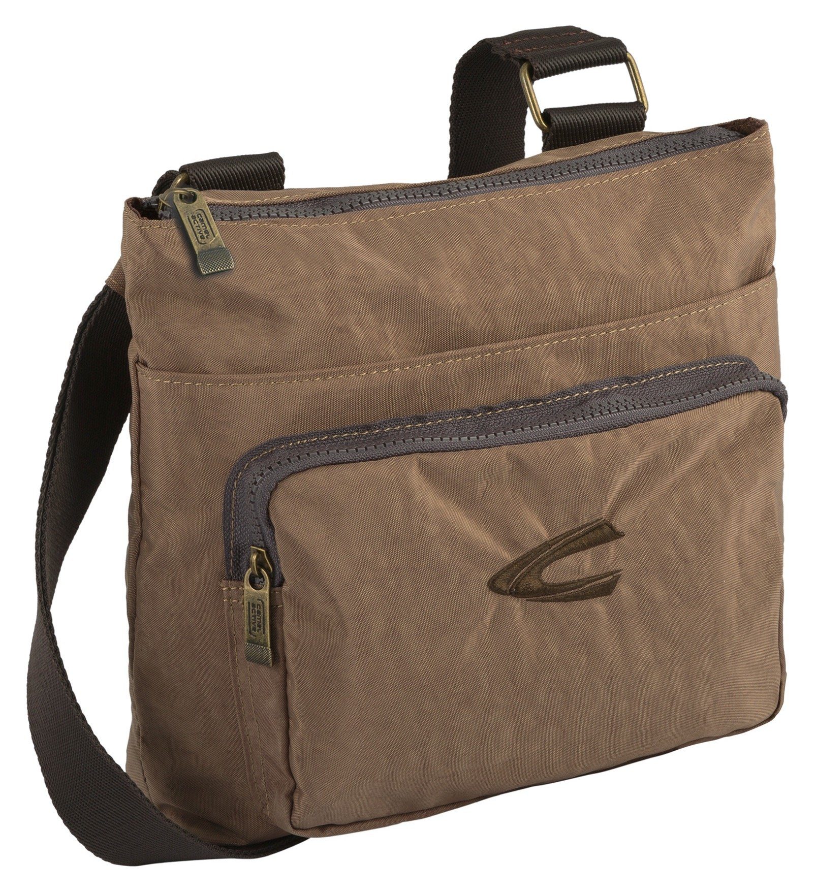 camel active Schoudertas Journey van licht robuust nylon, functioneel perfect voor alle levensomstandigheden