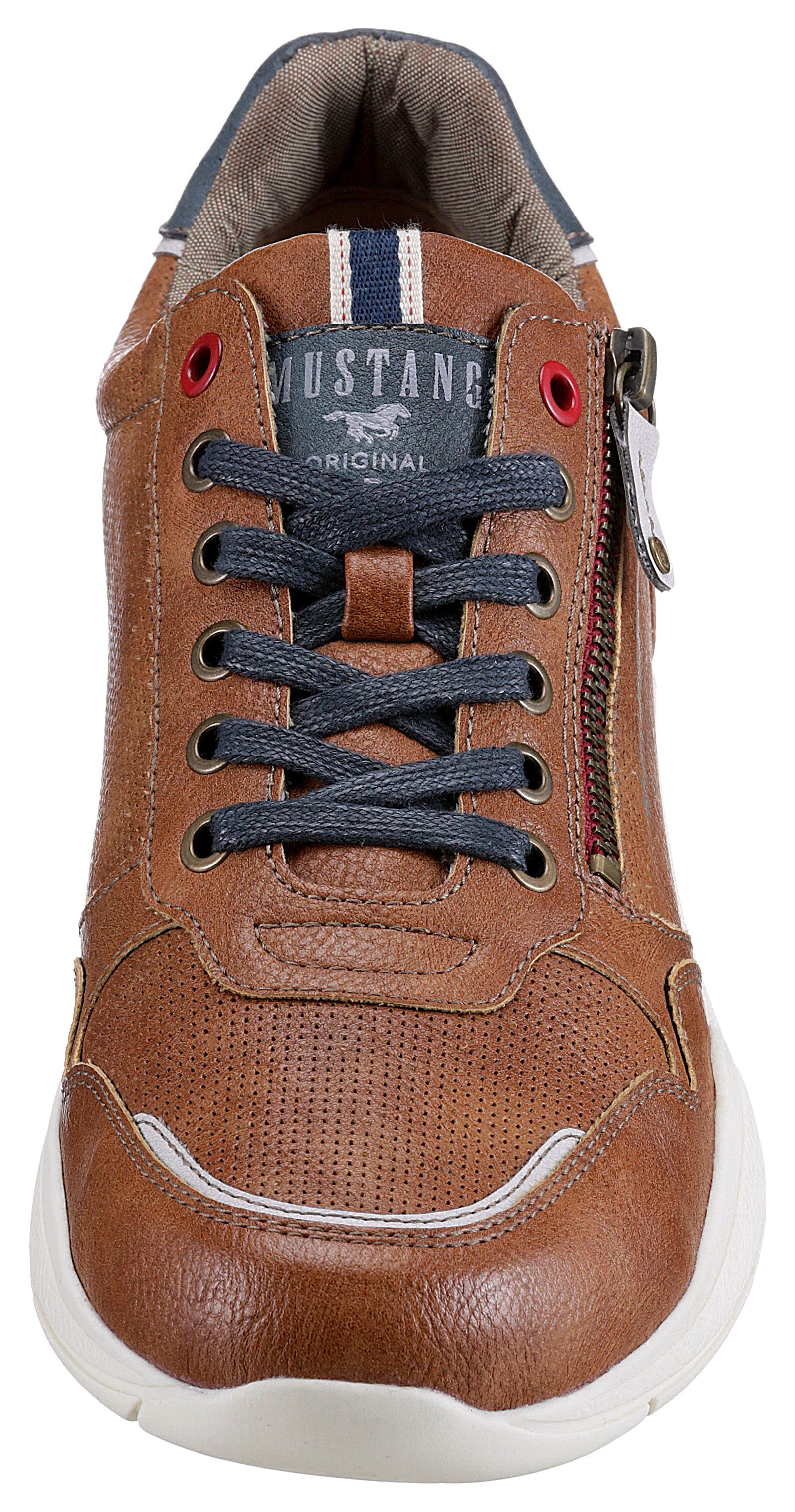 Mustang Shoes Sneakers met zijrits, vrijetijdsschoen, lage schoen, veterschoen