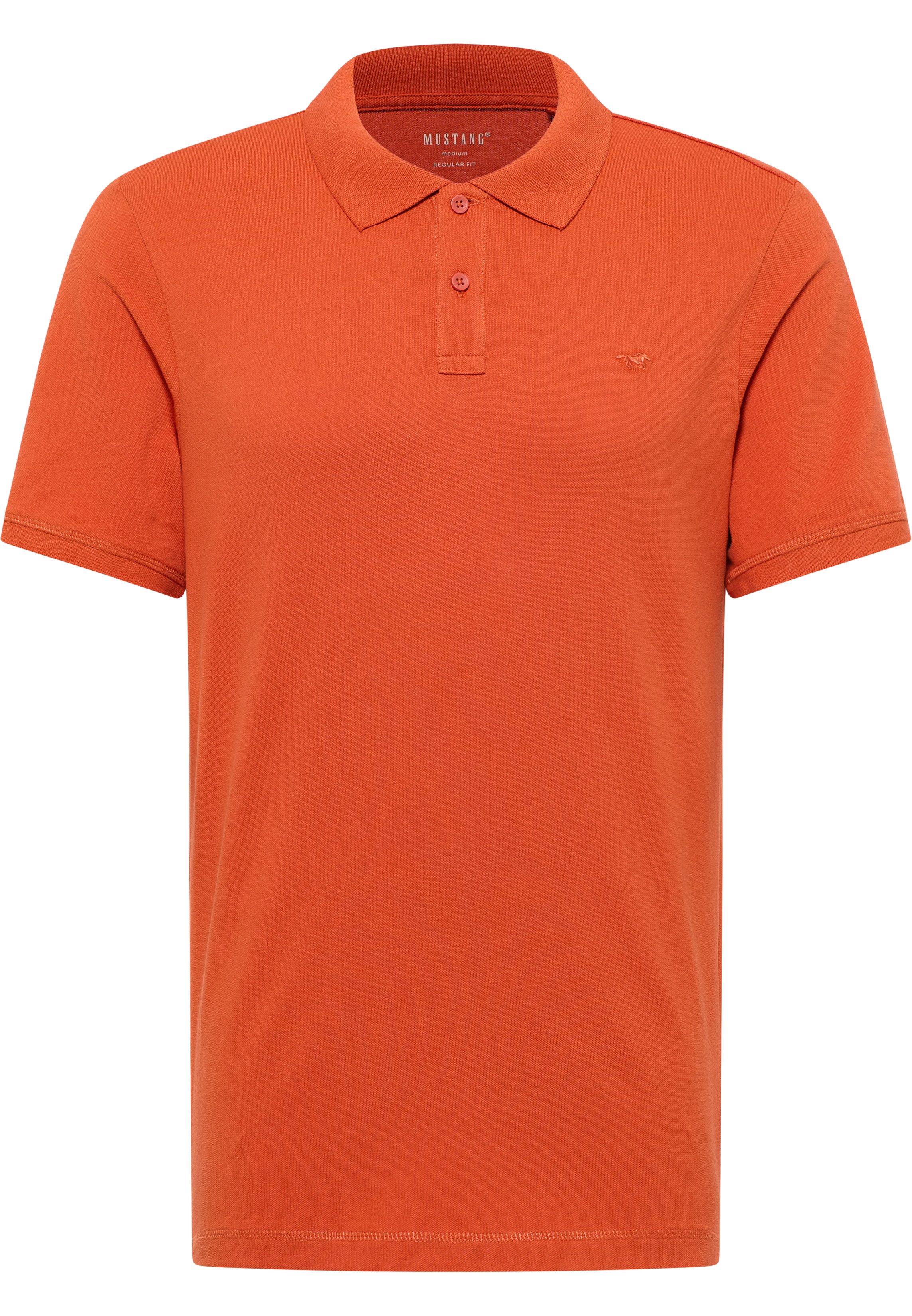 MUSTANG Poloshirt Style Palco met logoborduursel