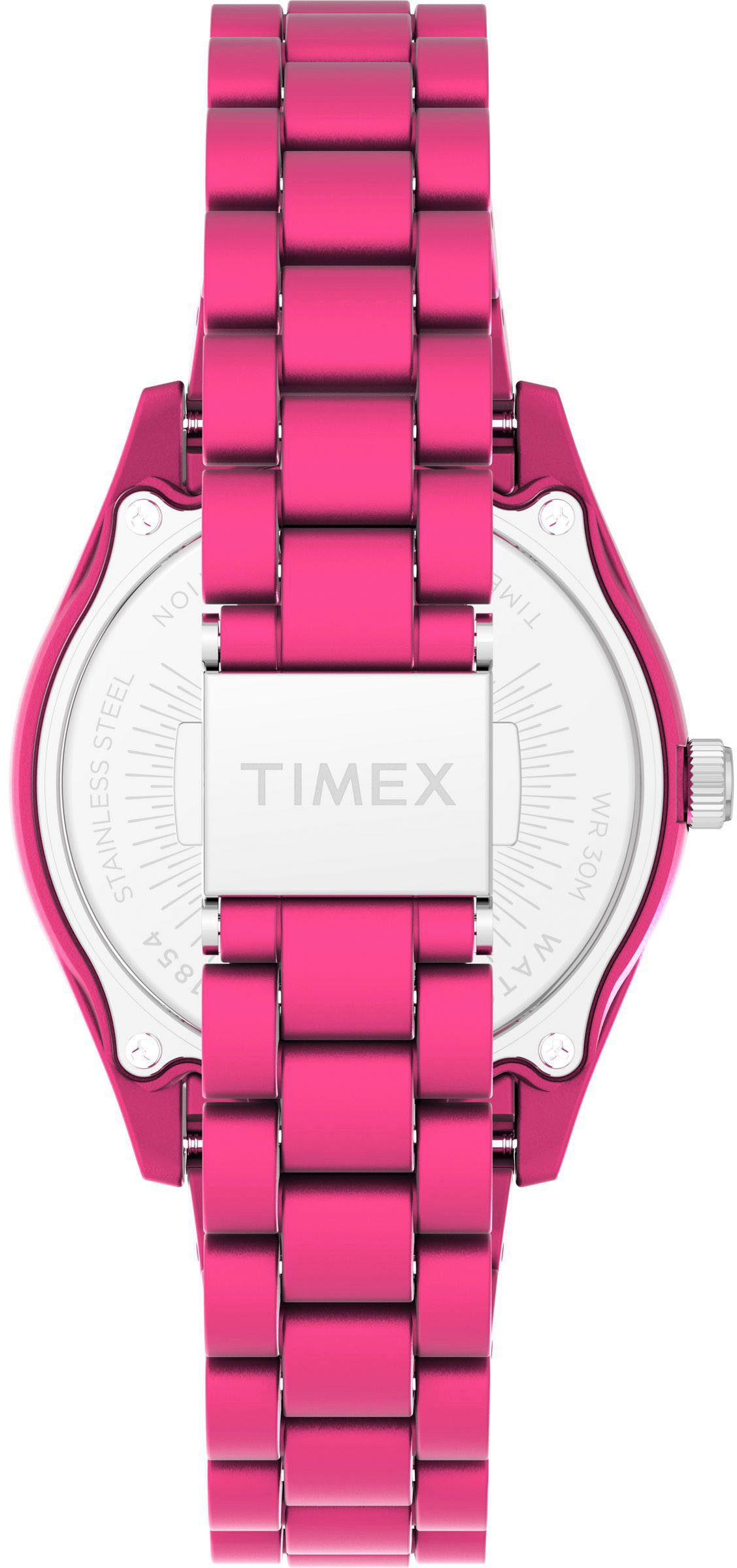 Timex Kwartshorloge LEGACY 37 mm Armbandhorloge, dameshorloge, kunststof armband, fluorescerende wijzers