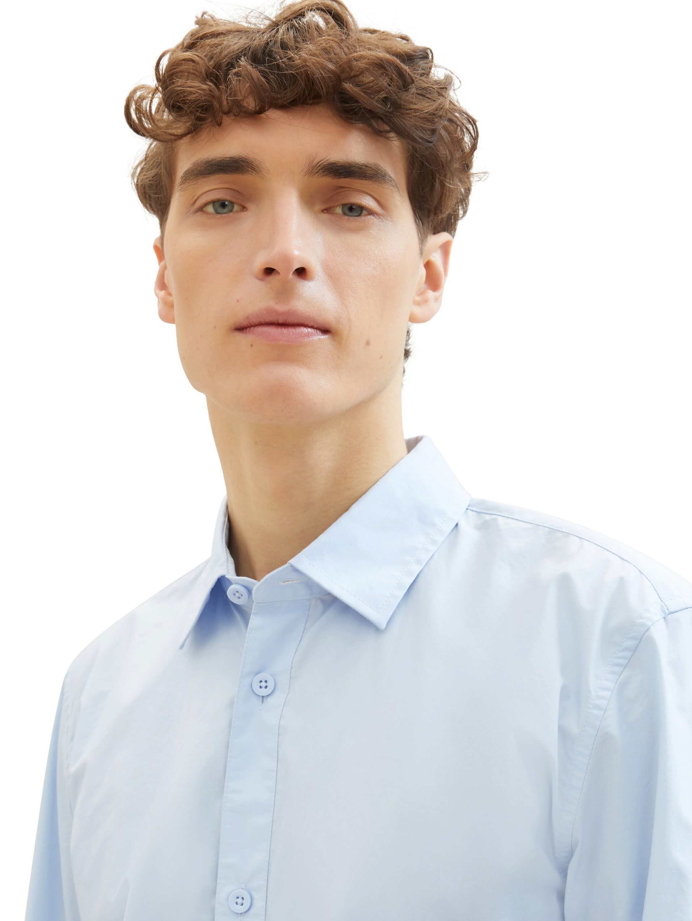 Tom Tailor Denim Overhemd met lange mouwen met knoopsluiting