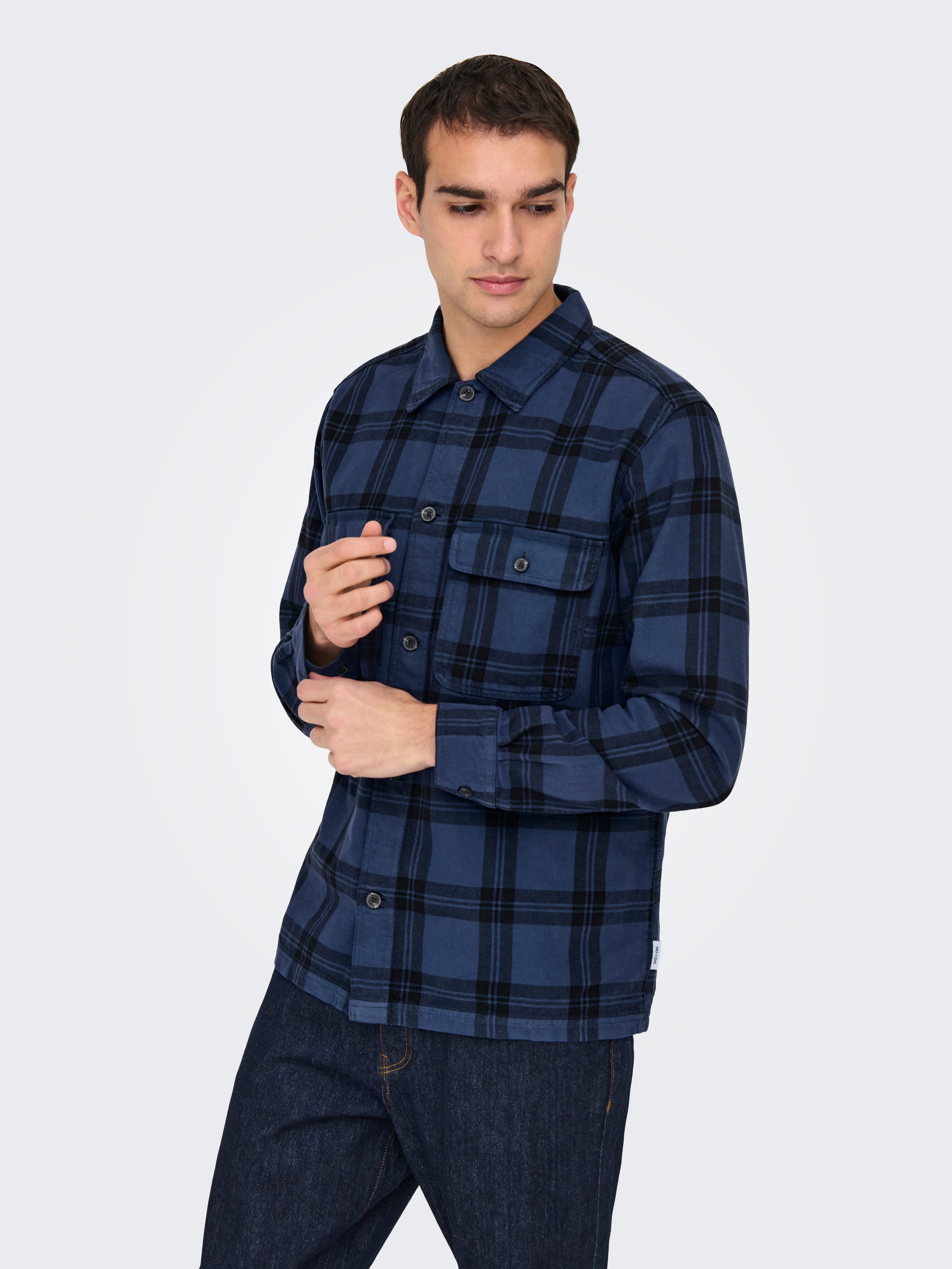 ONLY & SONS Overhemd met lange mouwen ONSOLIVER TWILL OVERDYE OVERSHIRT BF