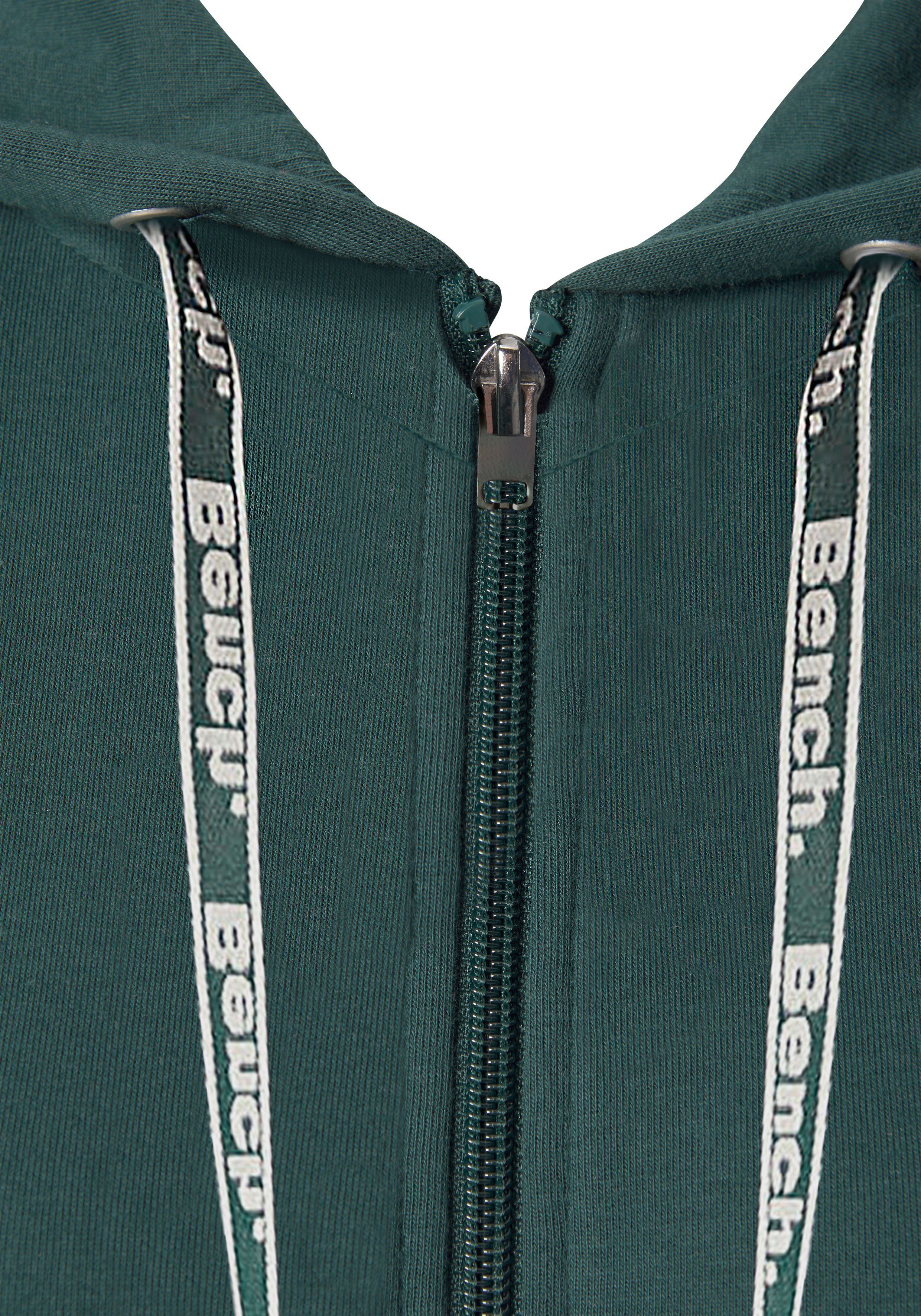 Bench. Loungewear Capuchonsweatvest met kleurafgebakende mouwen, loungepak