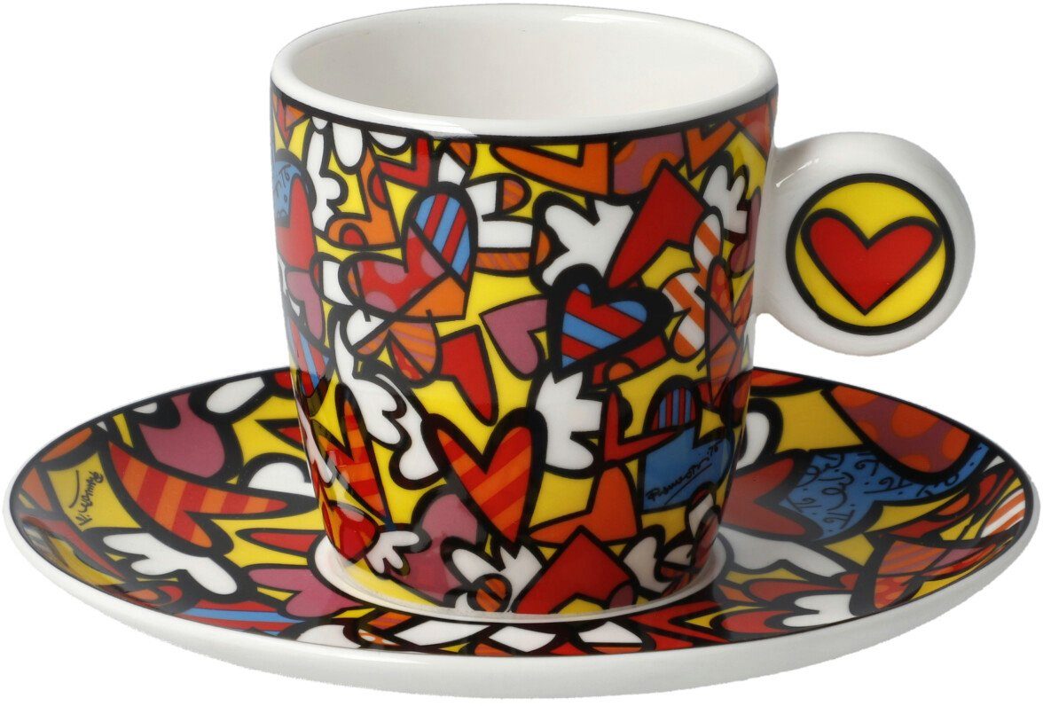 Goebel Espressokopje Britto Pop Art, Romero Britto - Alles wat we nodig hebben is liefde