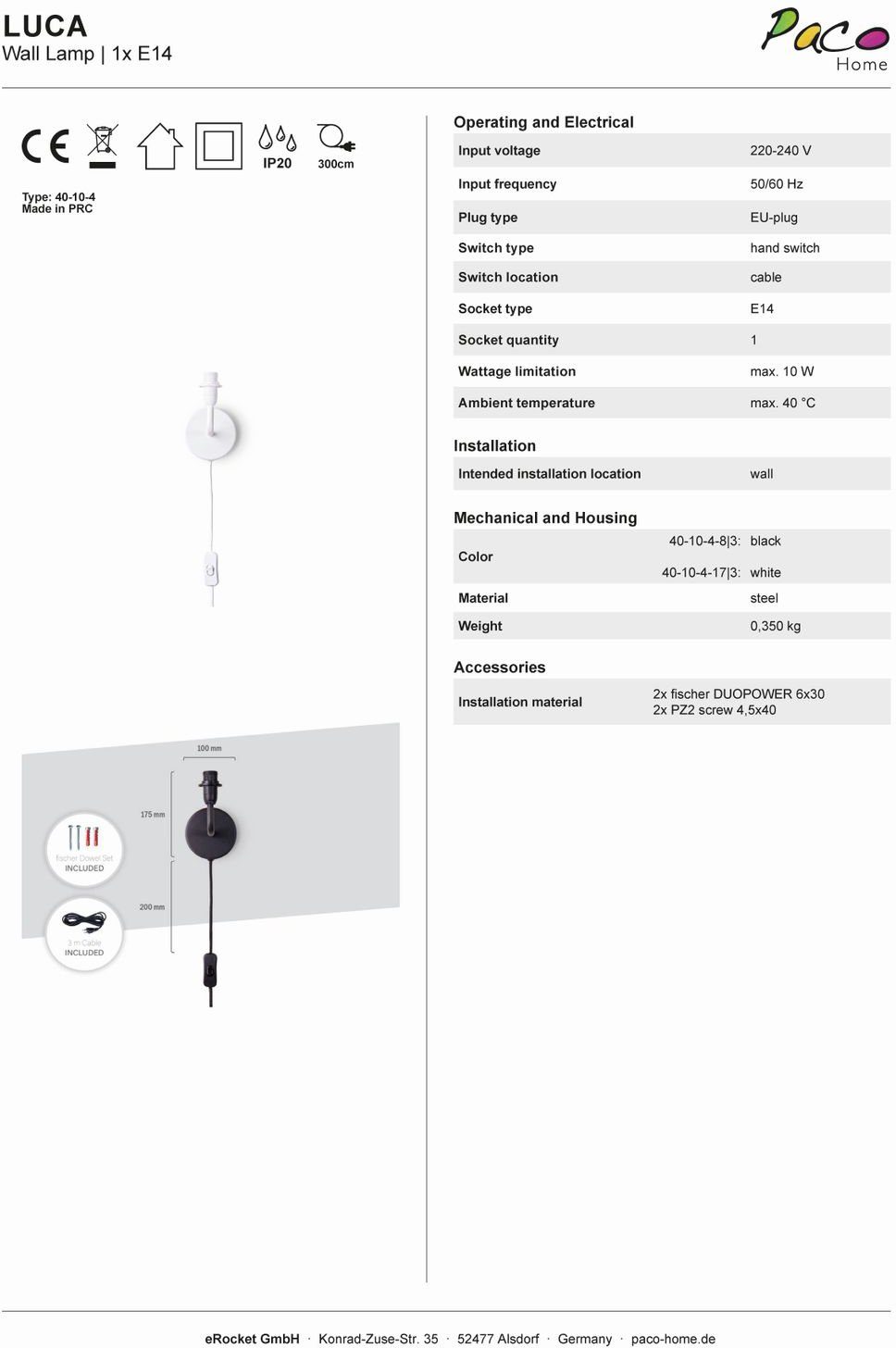 Paco Home Wandlamp Tweet 462 Kinderkamer stekker âˆ…18cm zon wolken sterren kabel 3m E14