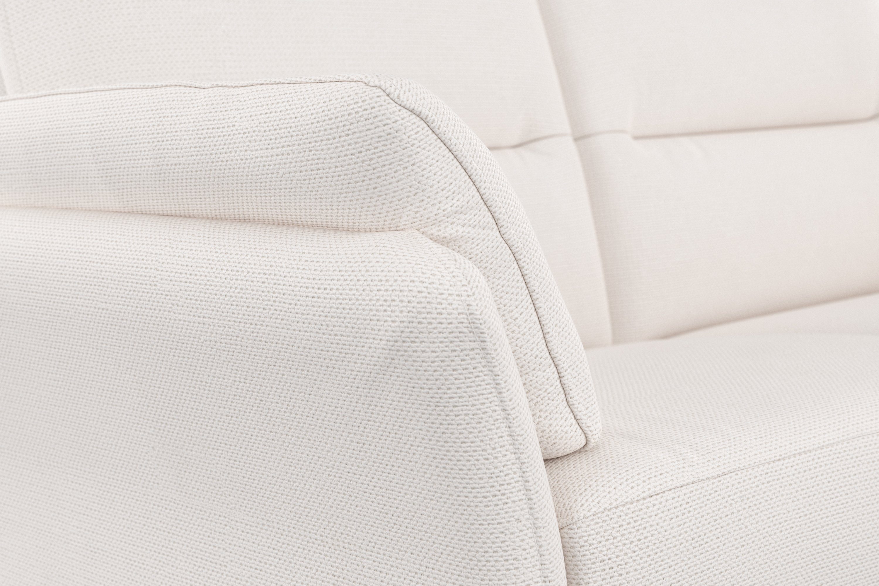 DOMO collection 2-zitsbank Pina, smalle armleuningen, met bonellvering, compact & elegant