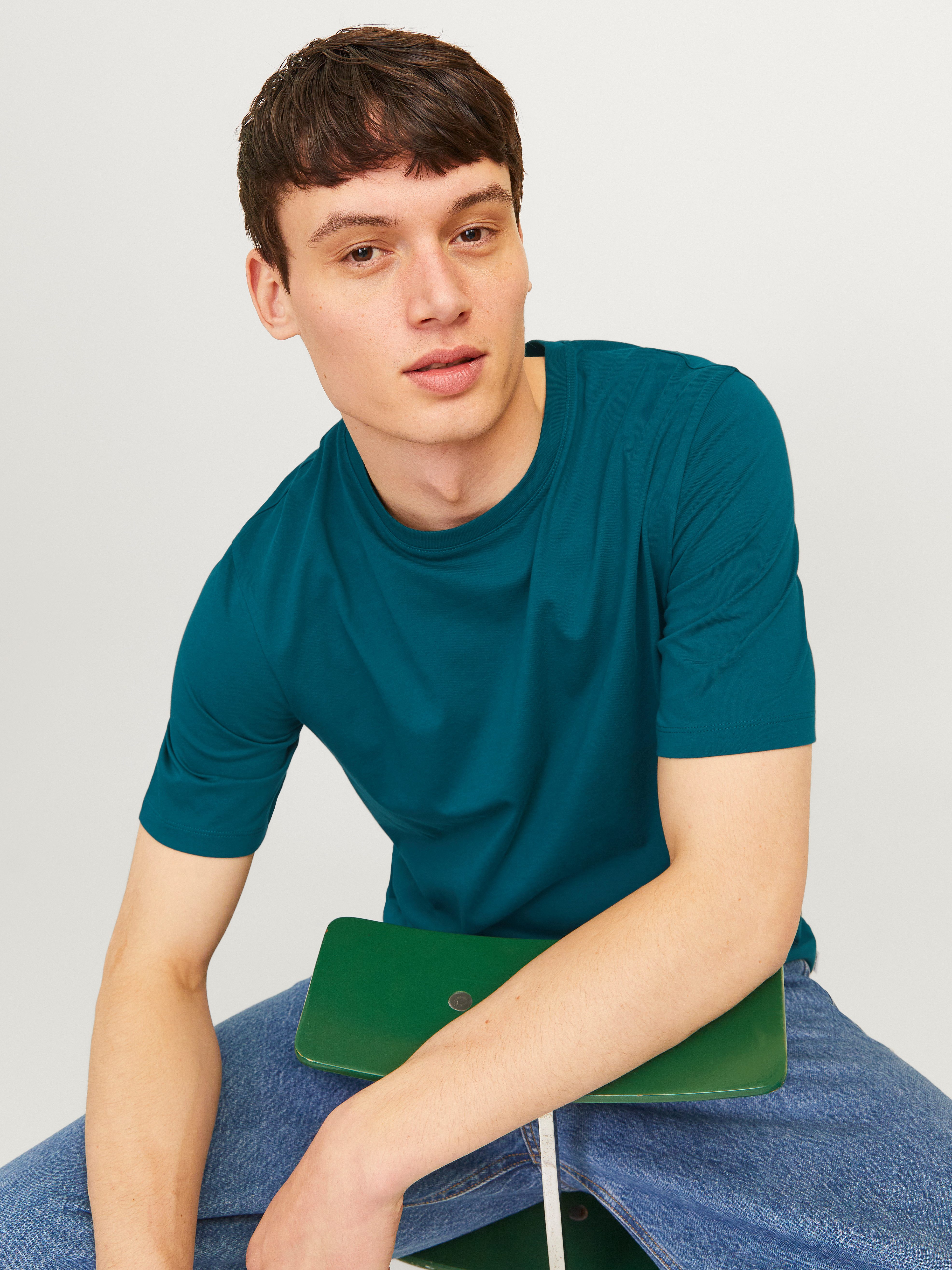 Jack & Jones Shirt met ronde hals JJEORGANIC BASIC TEE SS O-NECK NOOS