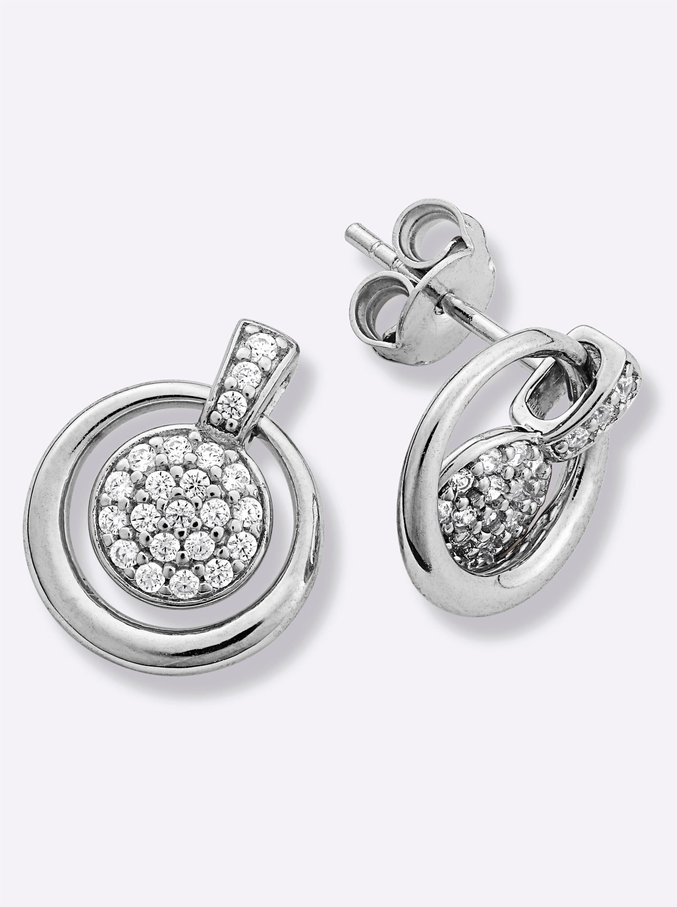 Lady Oorstekers dames oorbellen zilver(kleur)