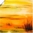 artland artprint heet zand in vele afmetingen  productsoorten -artprint op linnen, poster, muursticker - wandfolie ook geschikt voor de badkamer (1 stuk) oranje