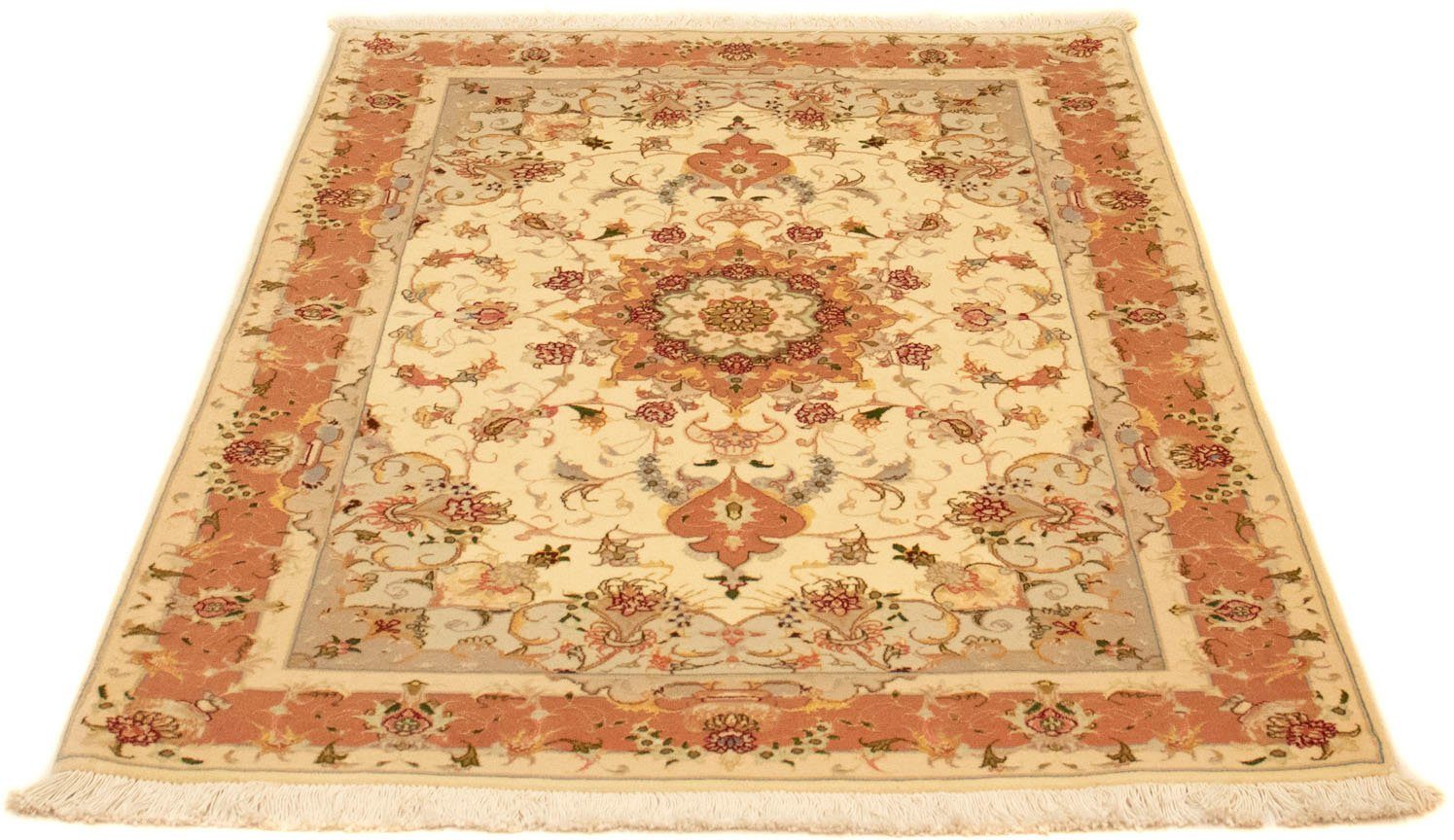 morgenland Vloerkleed Täbriz 50 Raj vloerkleed met de hand geknoopt beige handgeknoopt