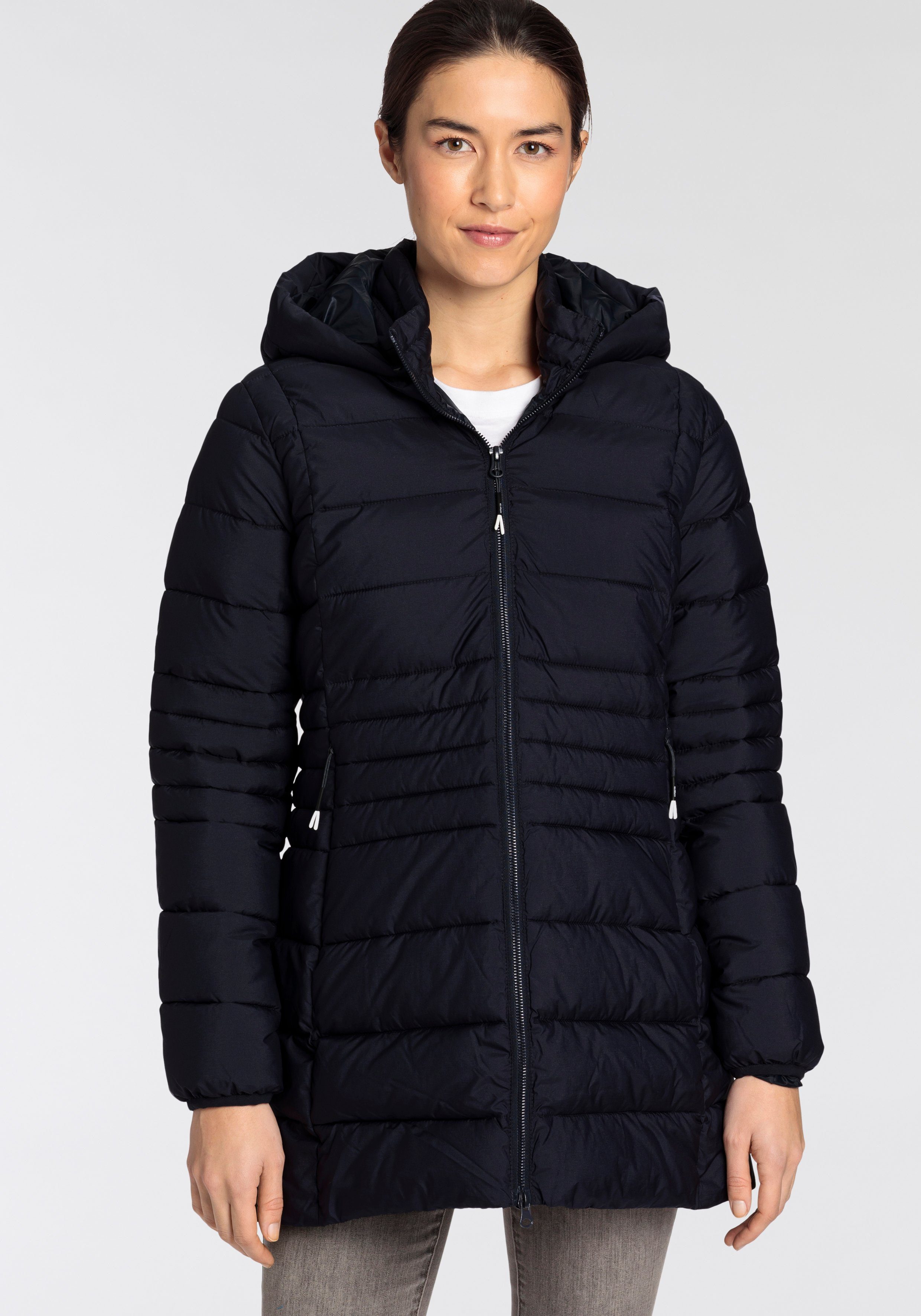 CMP Gewatteerde jas WOMAN PARKA SNAPS HOOD dames donsjassen maat 40 blauw