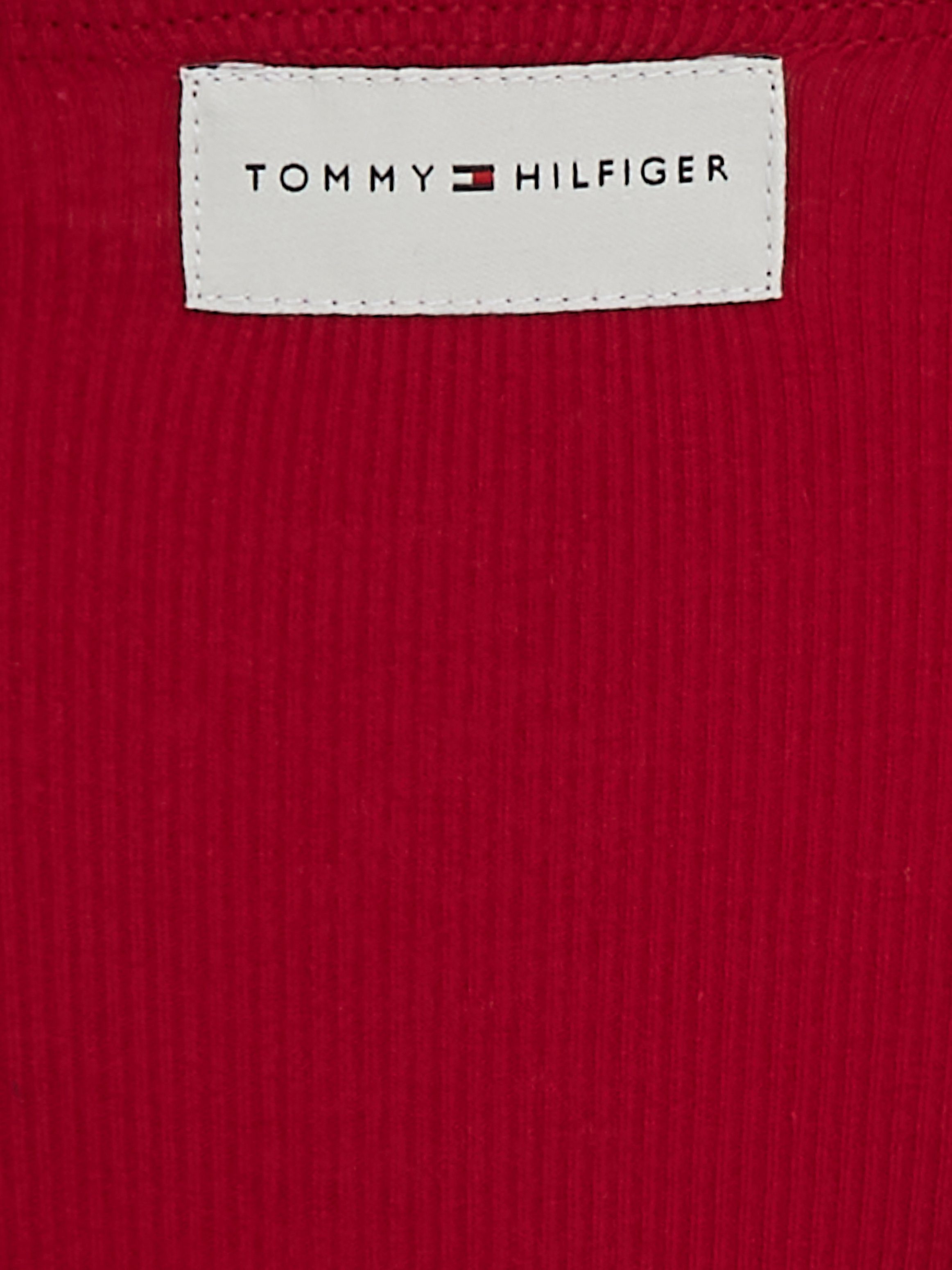 Tommy Hilfiger Underwear Slip 3P THONG (EXT. SIZE) in rib-look met tommy hilfiger logo-badge (3 stuks)