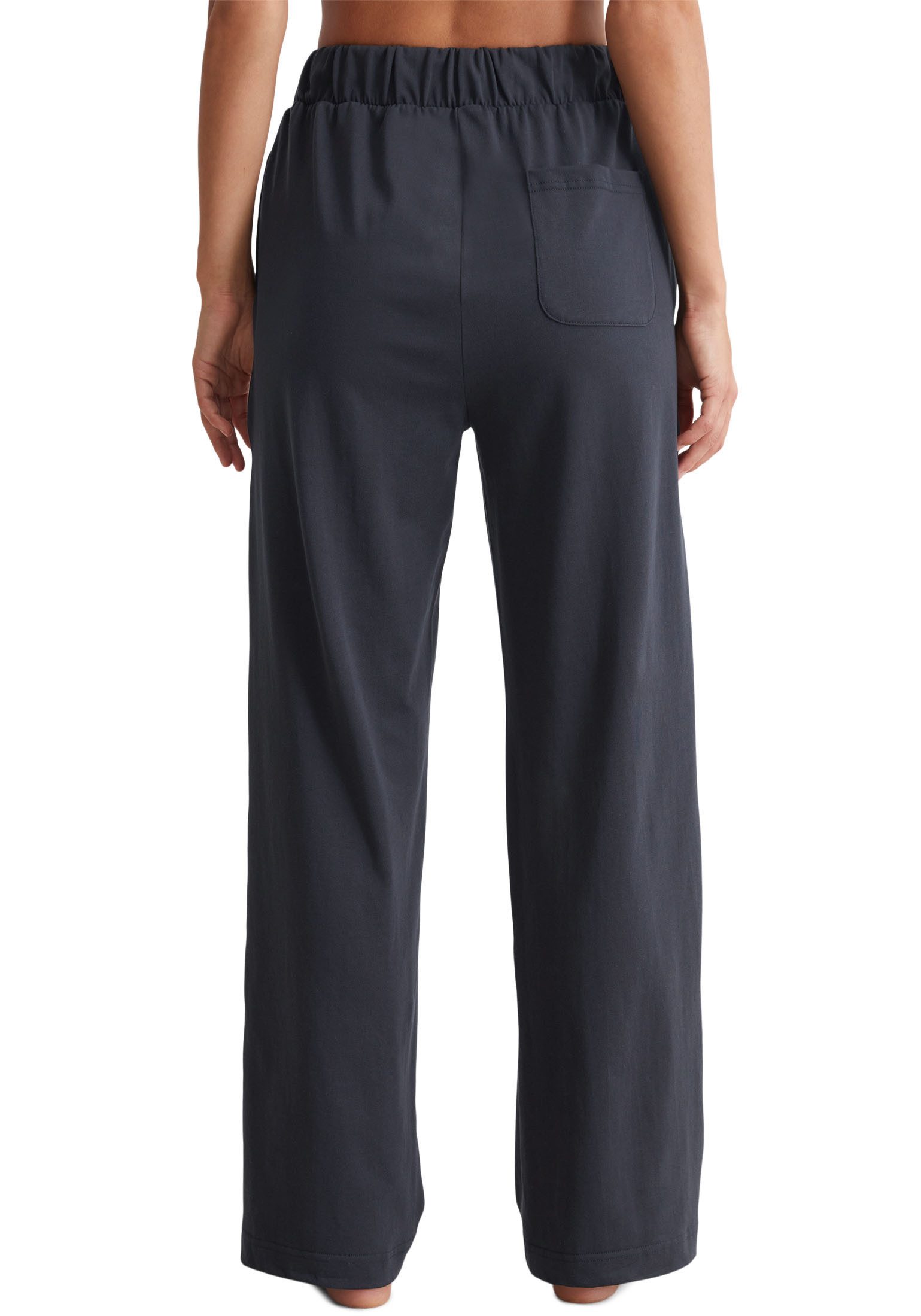 Marc O'Polo Loungebroek Heavy Jersey-Woven praktische insteekzakken, opgestikte achterzak