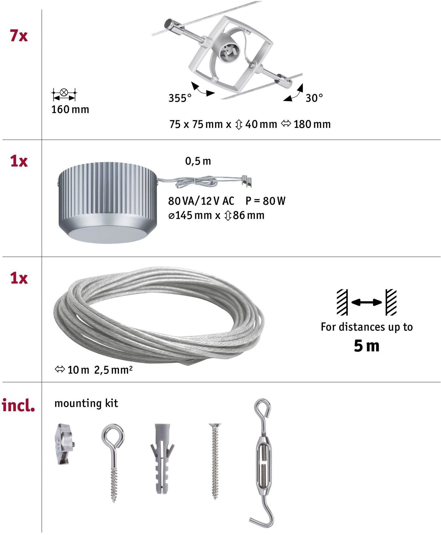 Paulmann Led-plafondlamp Mac II (1 stuk)