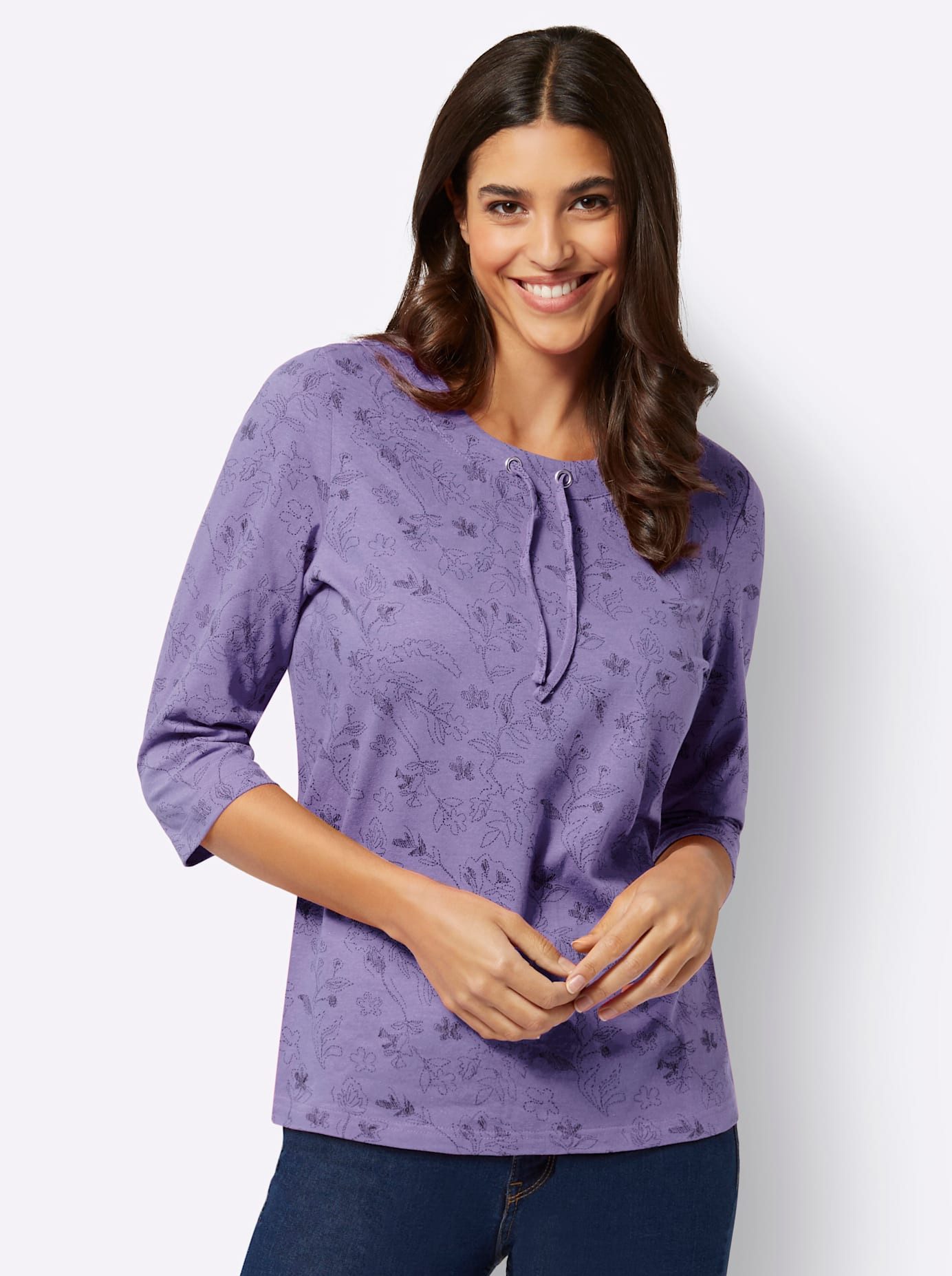 Classic Basics Shirt met 3/4 mouwen Shirt met 3/4-mouwen (1-delig)