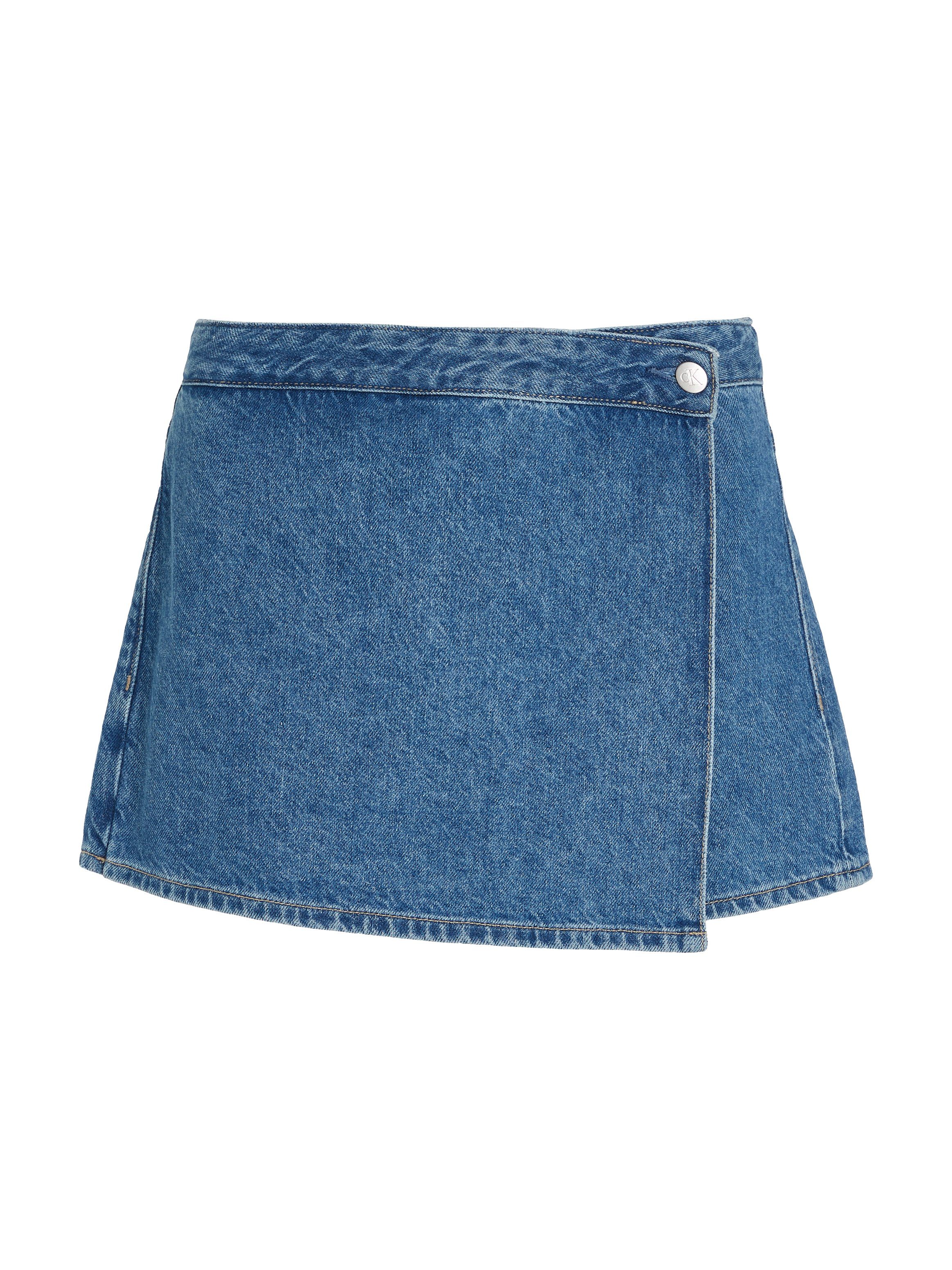 Calvin Klein Broekrok WRAP SKORT met logo merklabel