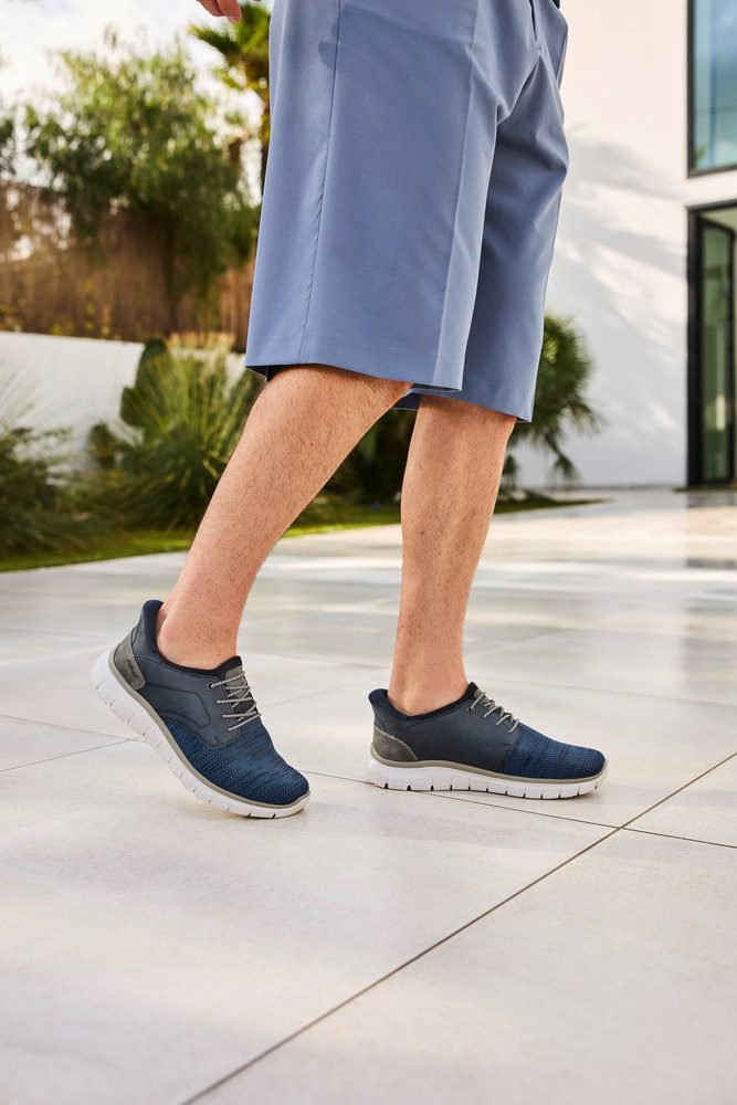 Rieker Slip-on sneakers , vrijetijdsschoen, lage schoen, instapschoen, gewatteerde hielafsluiting