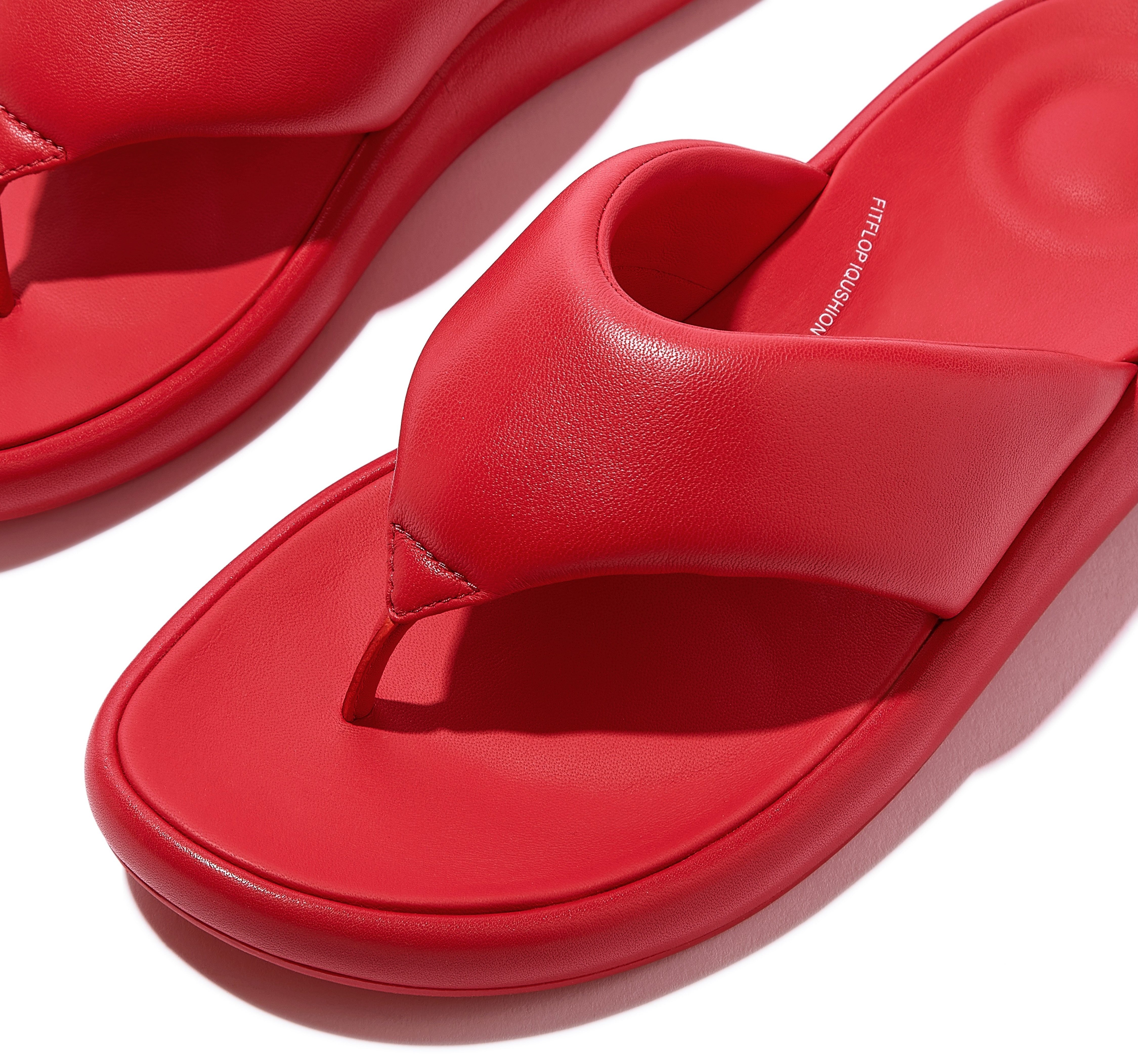 Fitflop Teenslippers IQUSHION D-LUXE , flats, slides, sandaal met zachte teenband