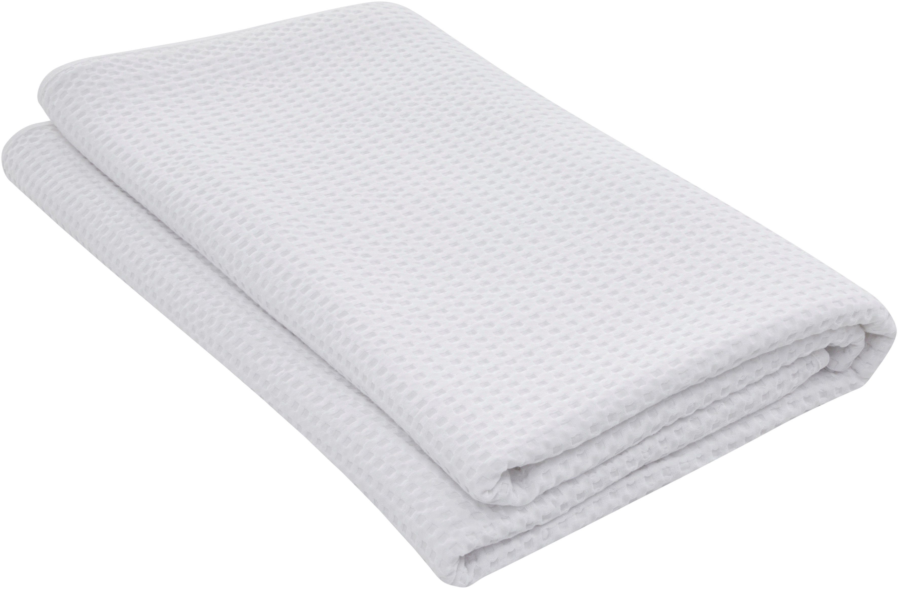 andas Sprei Greta in wafelpiqué-look, vele kleuren beschikbaar, deken vanaf 150x250 cm