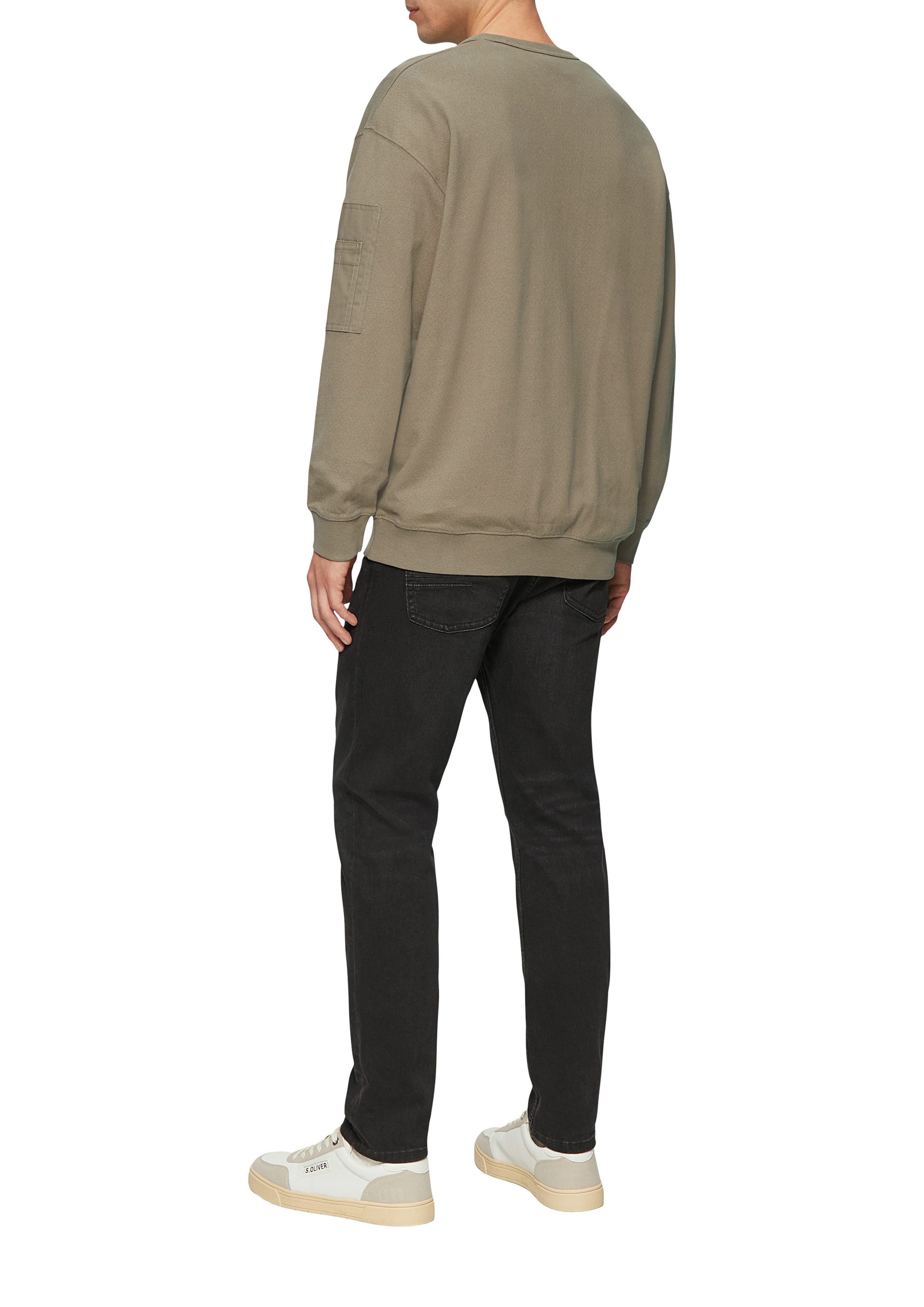 s.Oliver Sweatshirt met geborduurd logo