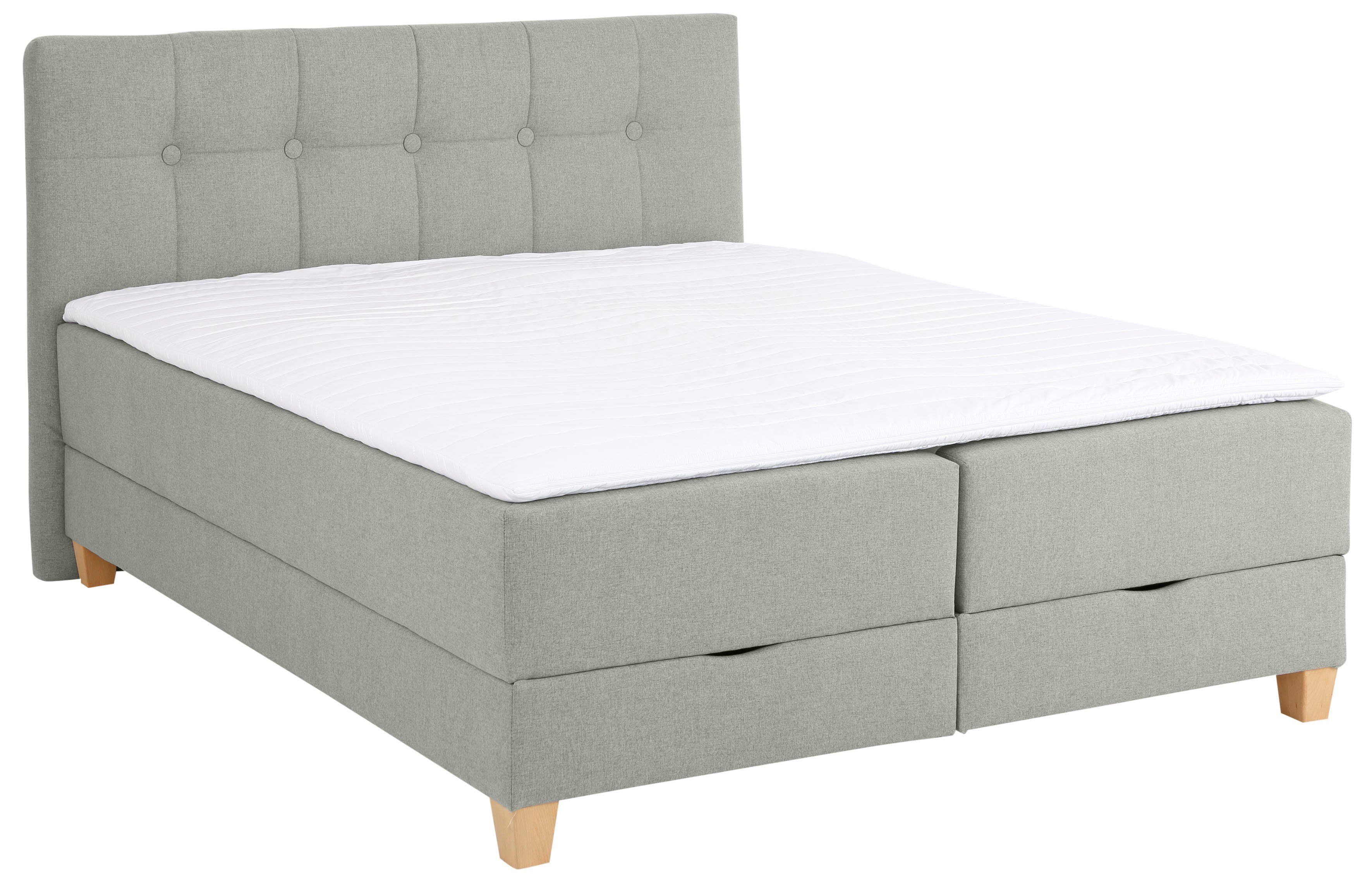 Home affaire Boxspring Lonrai in h2, h3 & h4 en xxl - verlengde 220 cm kiesbaar, incl. topper