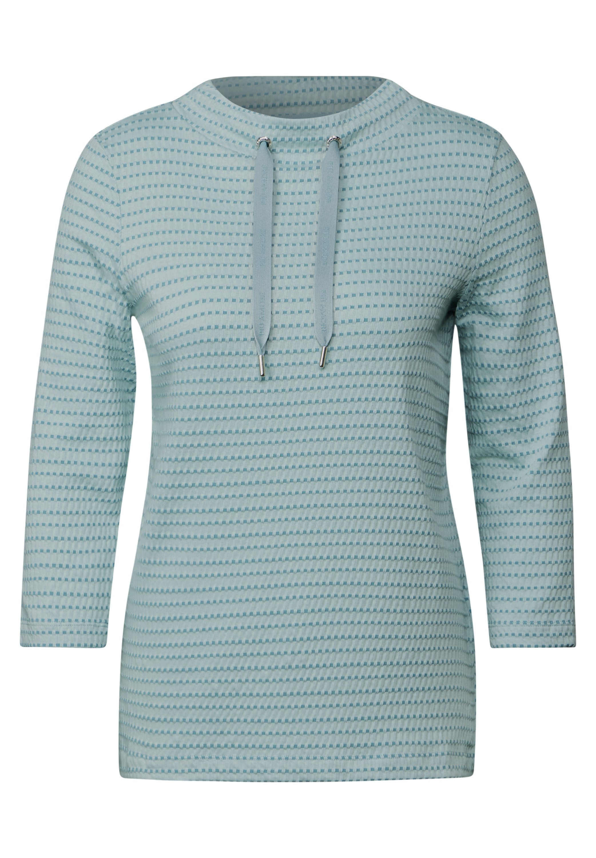 Cecil Shirt met 3/4 mouwen met structuurmotief