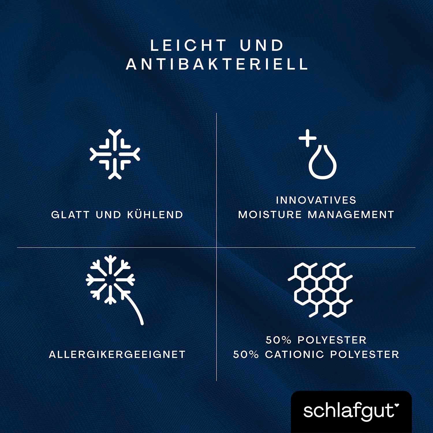 Schlafgut Hoeslaken Cool Contact 100% gekamd microvezel (1 stuk)