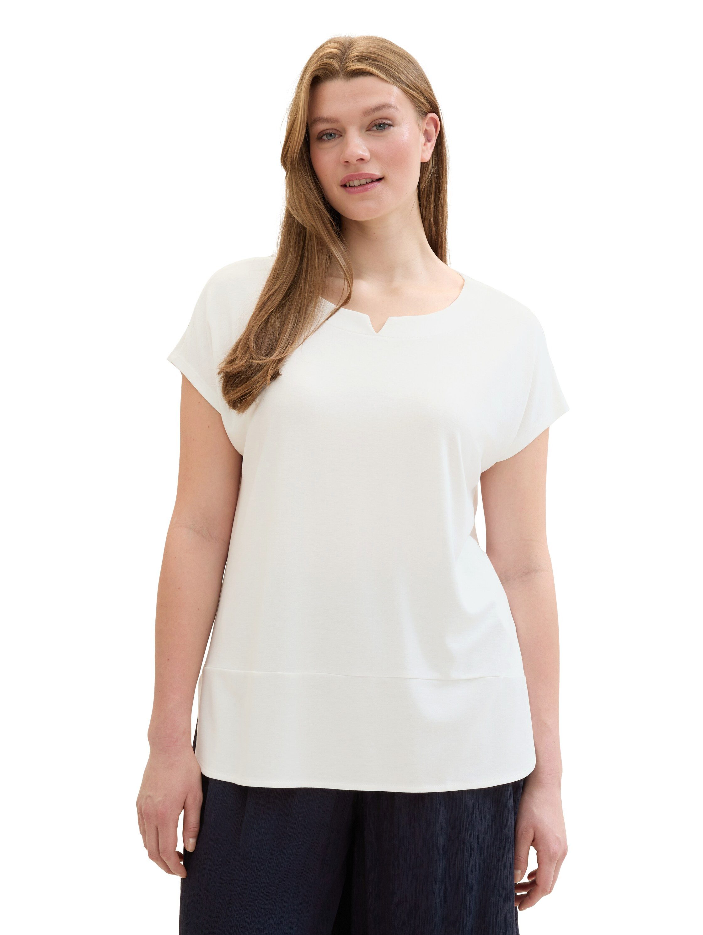 TOM TAILOR MY TRUE ME T-shirt met ronde halslijn en extra brede tailleband