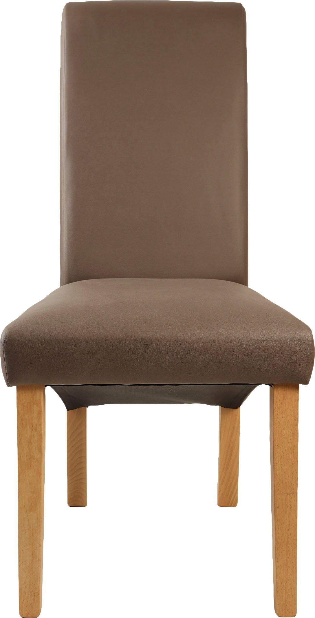 Home affaire Stoel met 4 poten Rito Frame naturel-beuken of wengé gelakt (set, 2 stuks)
