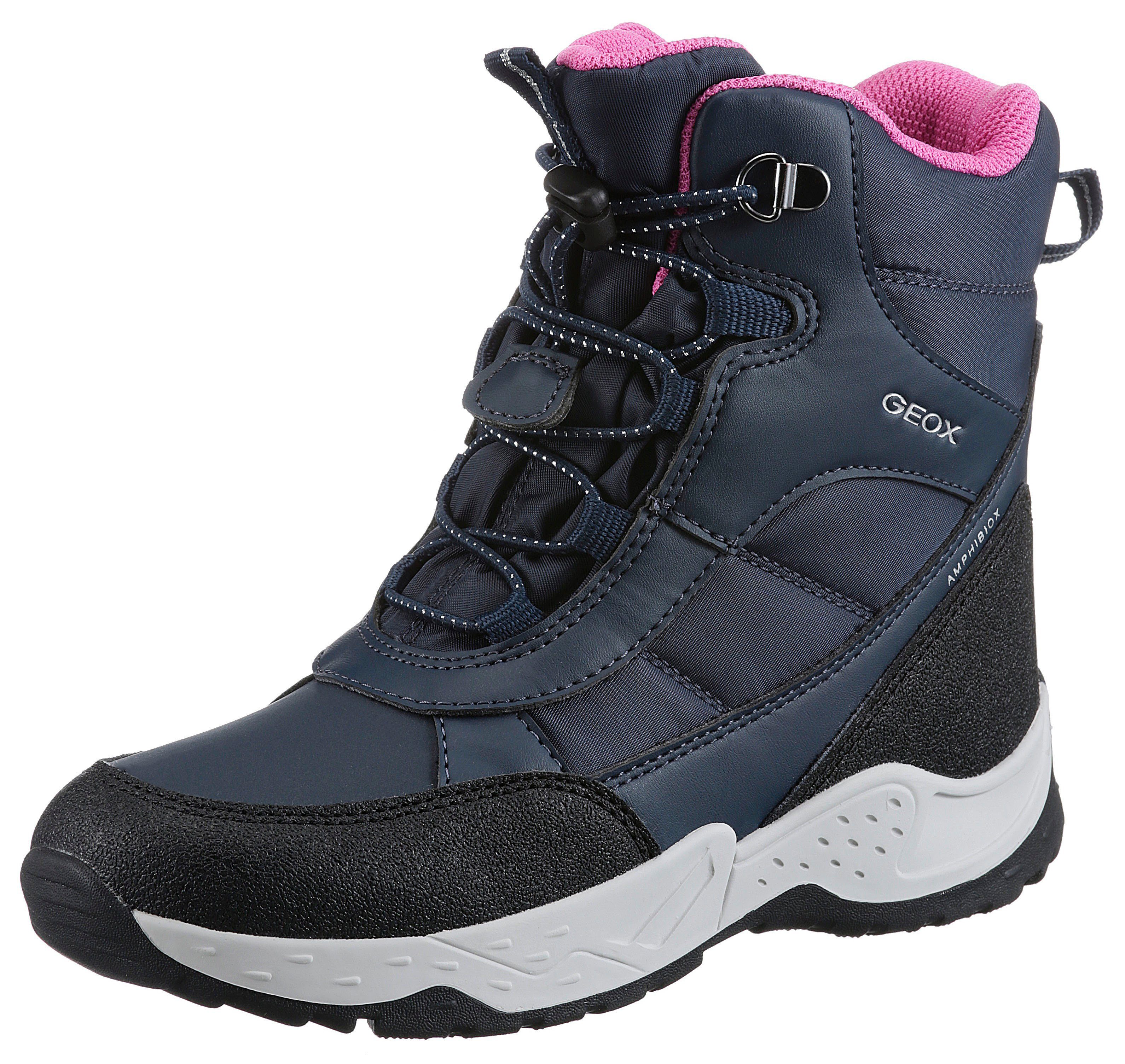 Geox Winterlaarzen J SENTIERO GIRL B AB Veterschoenen, snowboots met snelle sluiting