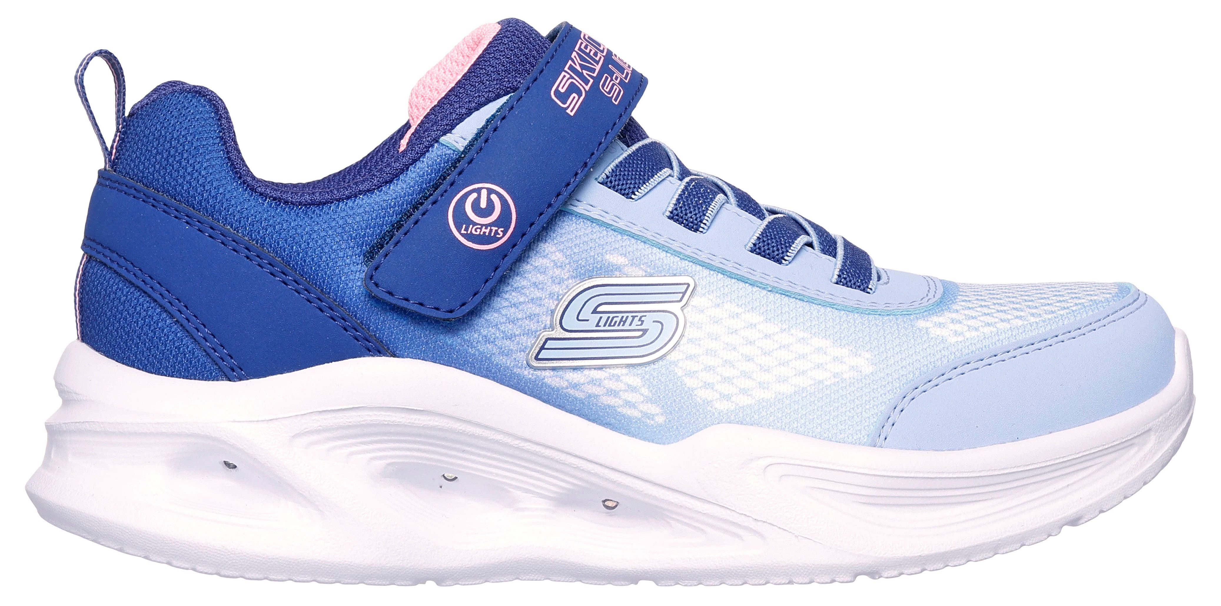 Skechers Sneakers SKECHERS SOLA GLOW blink schoen, led schoen, klittenbandschoen met knipperende zool