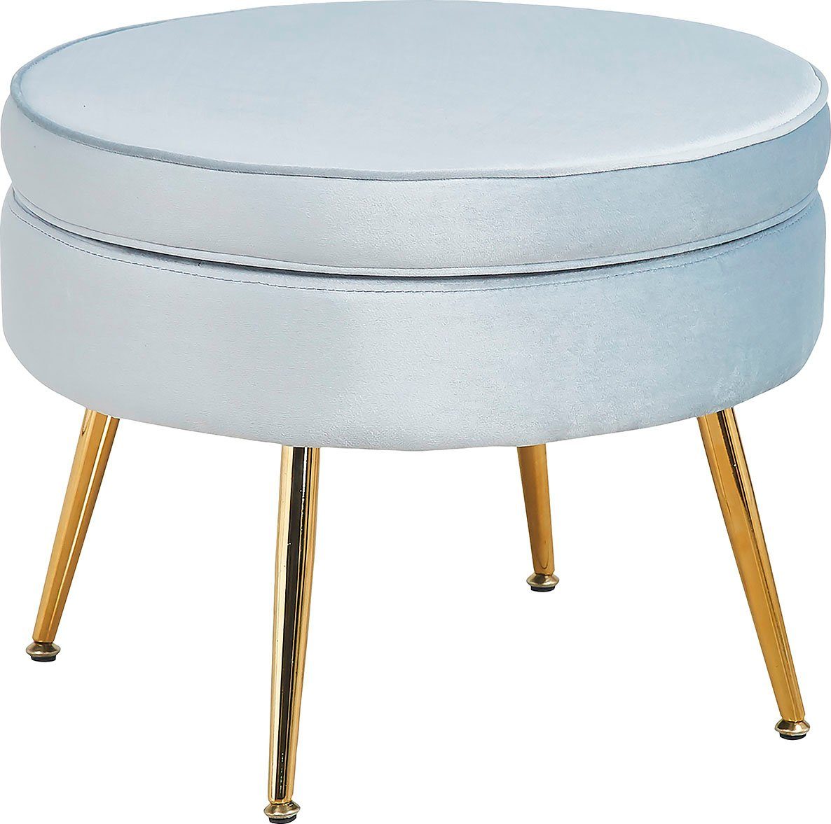 SalesFever Hocker Clam met hoog zitkussen
