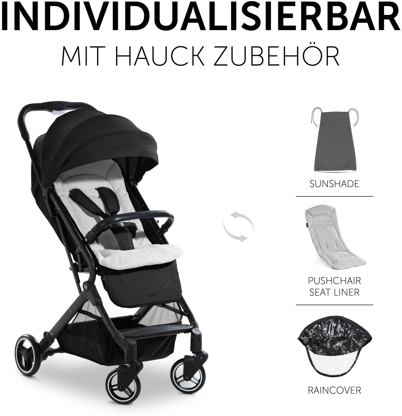 Hauck Kinder-buggy Travel N Care, black