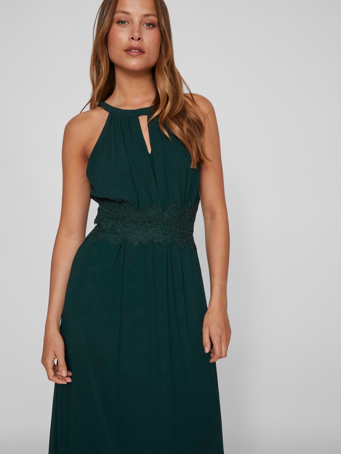 Vila Maxi-jurk VIMILINA HALTERNECK MAXI DRESS - NOOS
