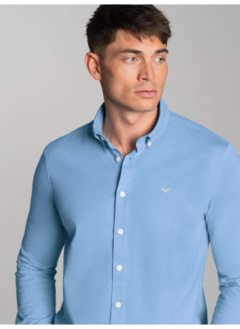 Trigema Poloshirt TRIGEMA business overhemd van DELUXE single jersey (1-delig)