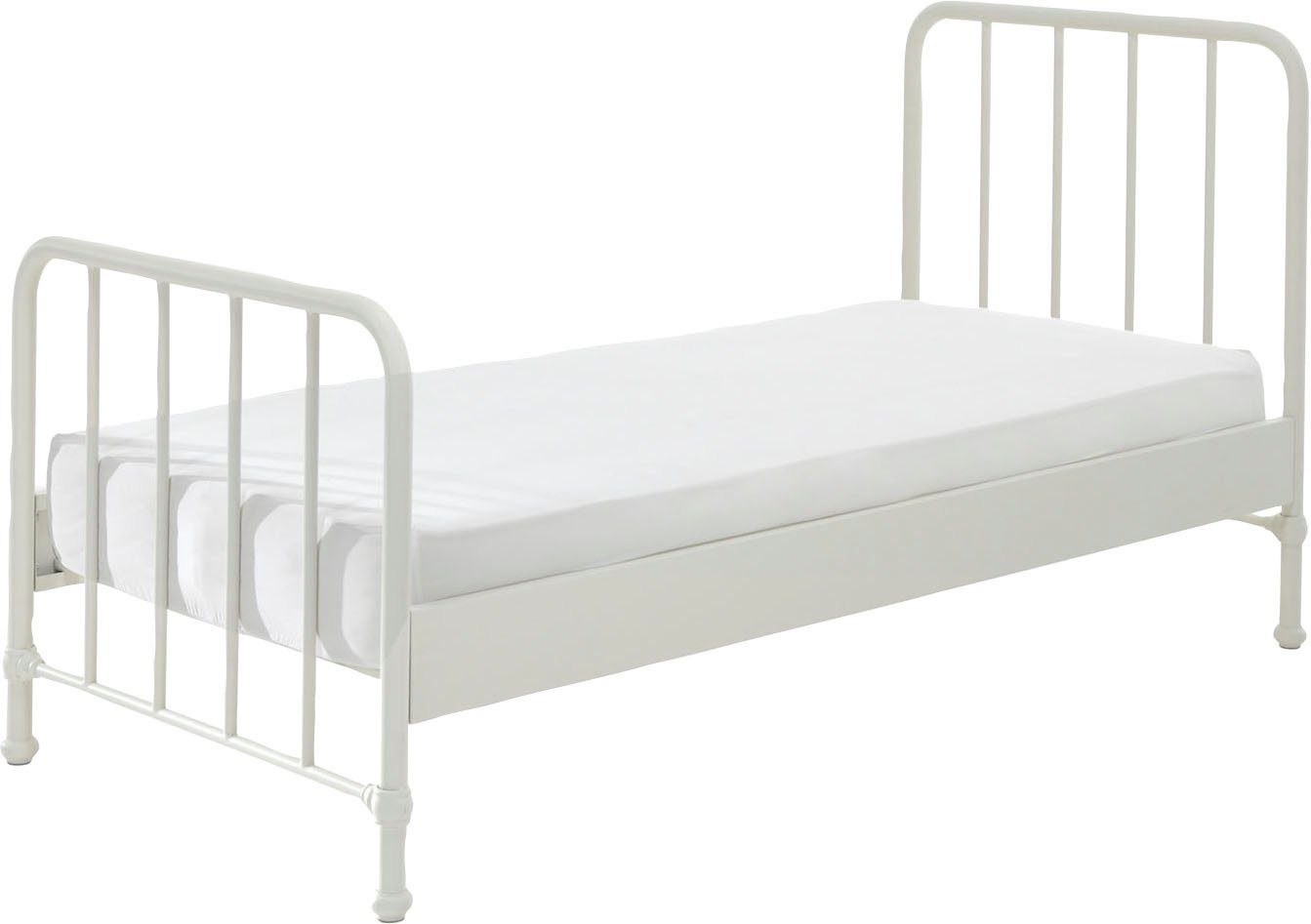 Vipack Kinderbed Bronxx, Einzelbett 90/200, sehr stabil, romantische Optik Metalen ledikant