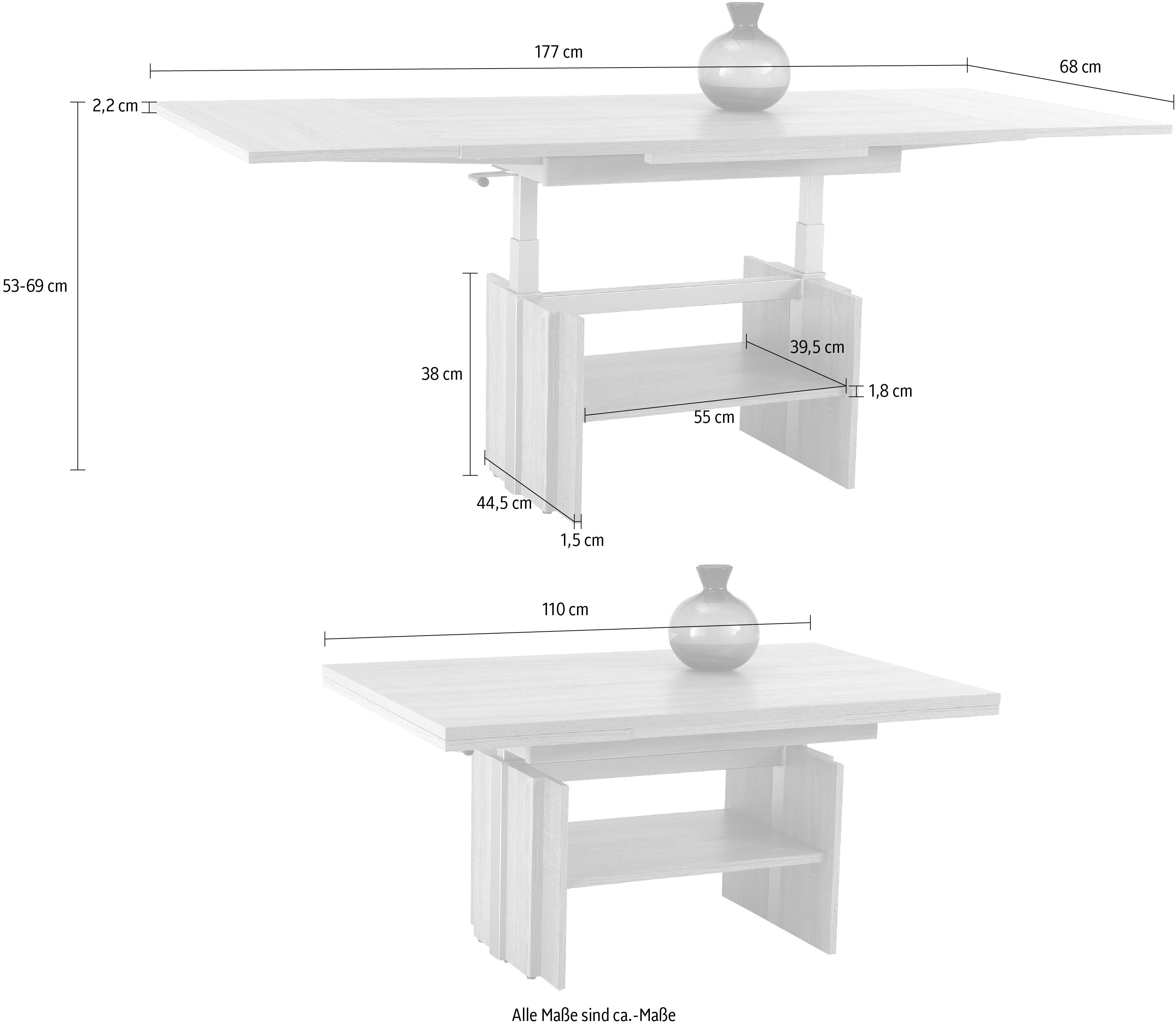 HELA Salontafel Functionele salontafel Henner