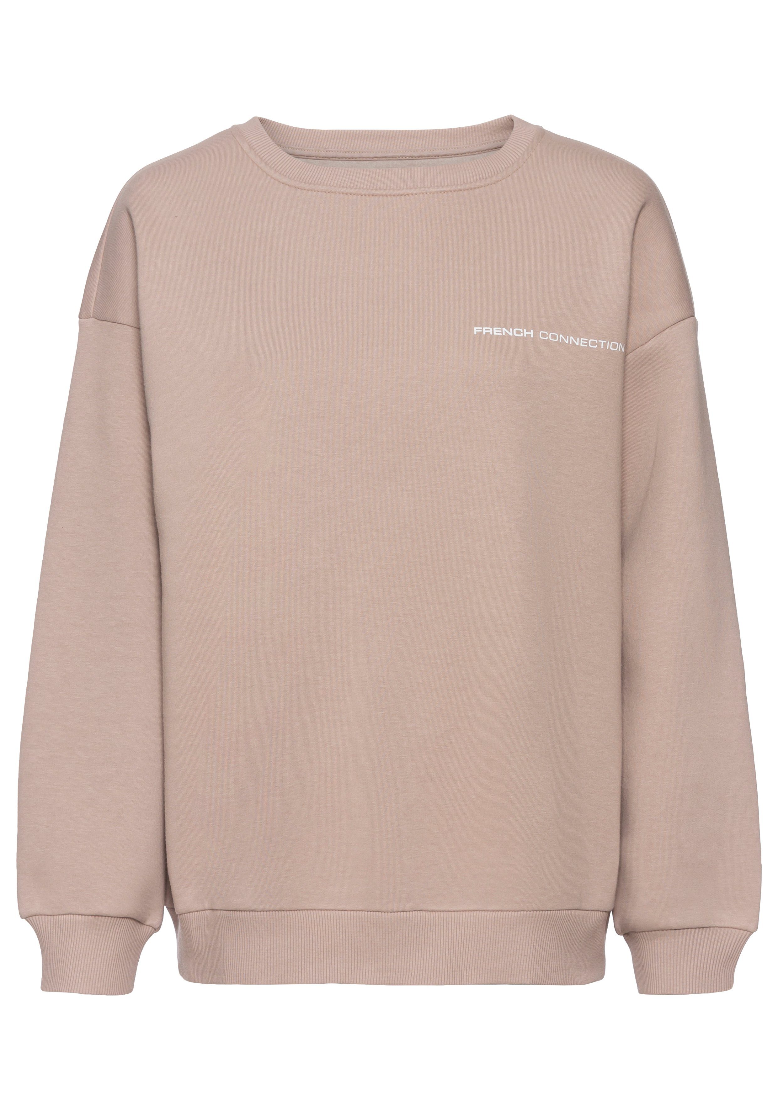 French Connection Sweatshirt met grote logoprint op de rug