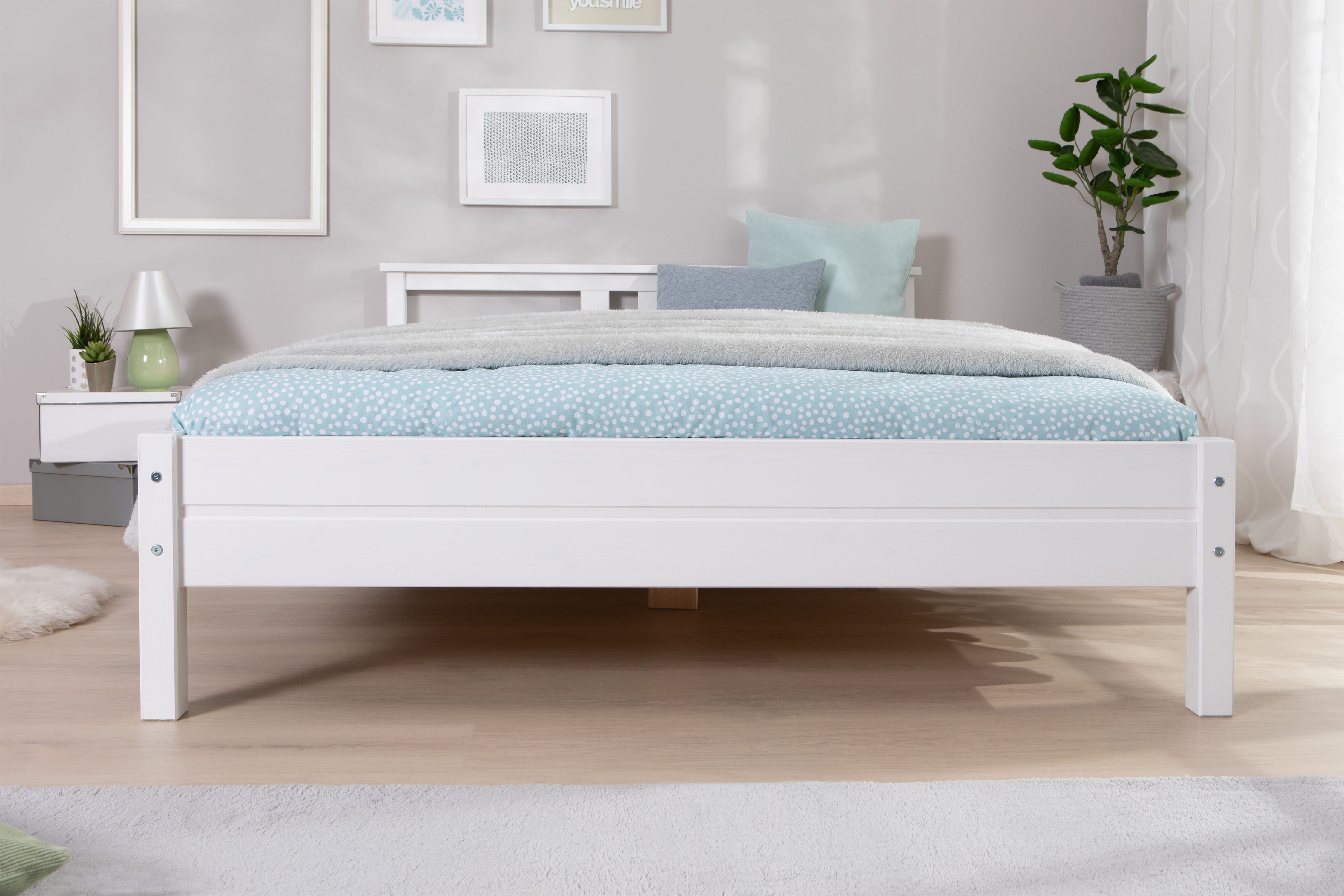 Ticaa Futonbed Merci Eenpersoonsbed, van massief pijnhout, incl. lattenbodem