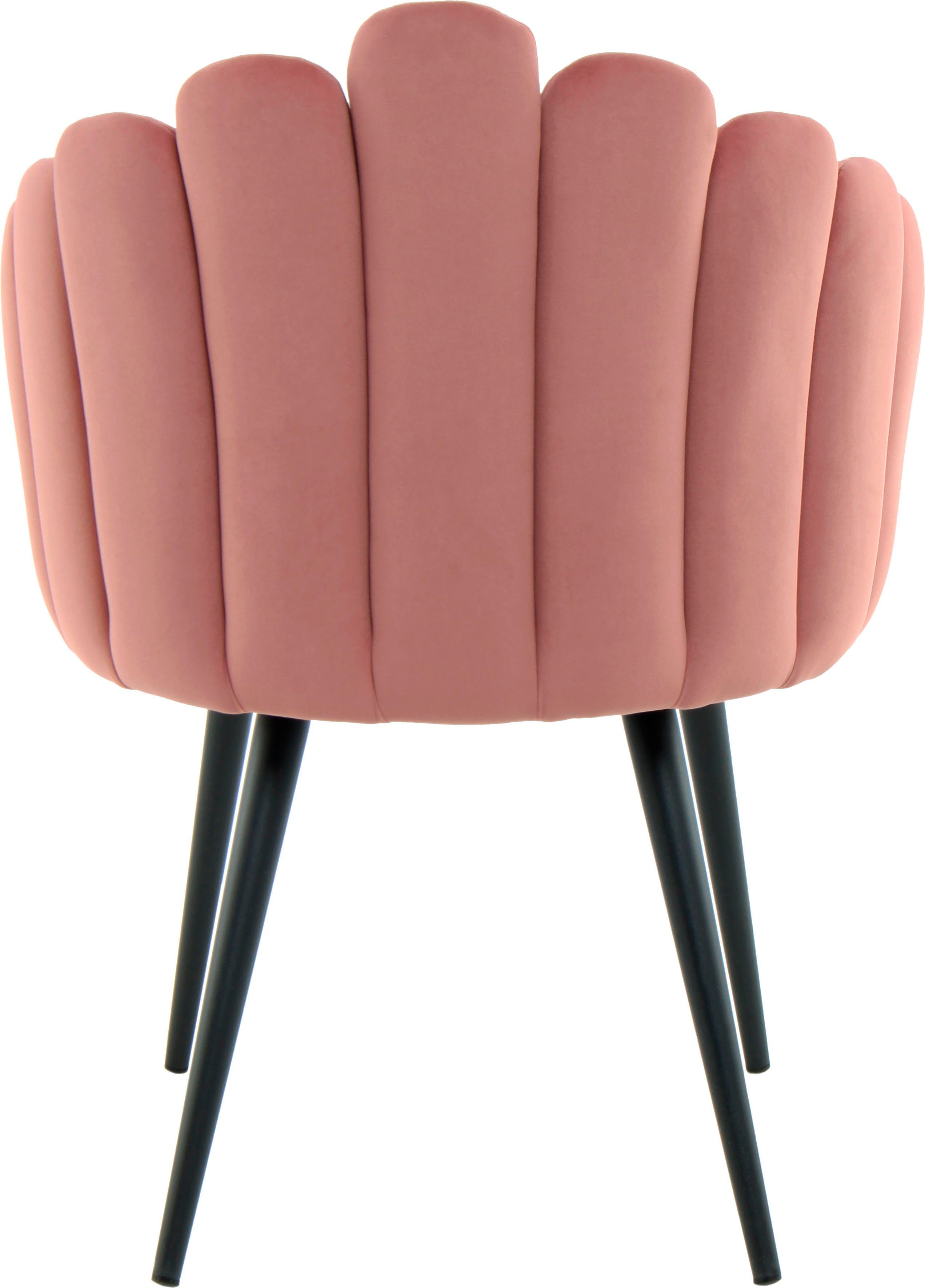 Kayoom Stoel Jeane 525, met fluweelzachte bekleding, comfortabel en gezellig fluweelzachte bekleding, modern, comfortabel en gezellig, met fluweelzachte bekleding (1 stuk)