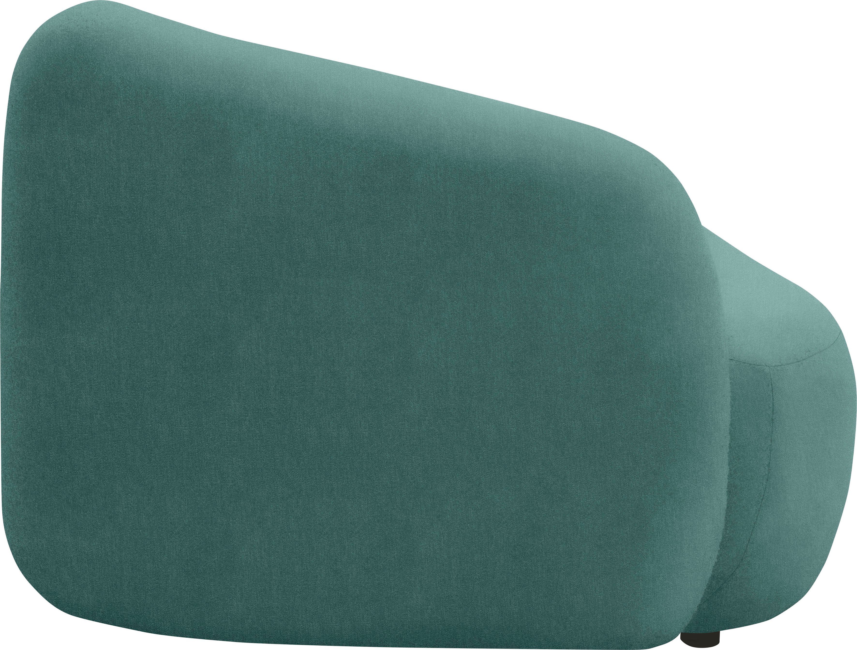 andas Récamier Björnar incl. reversible-sierkussen: bloemmotief, resp. uni, Binnenvering, armleuning links of rechts naar keuze, B/D/H: 183x105x75 cm