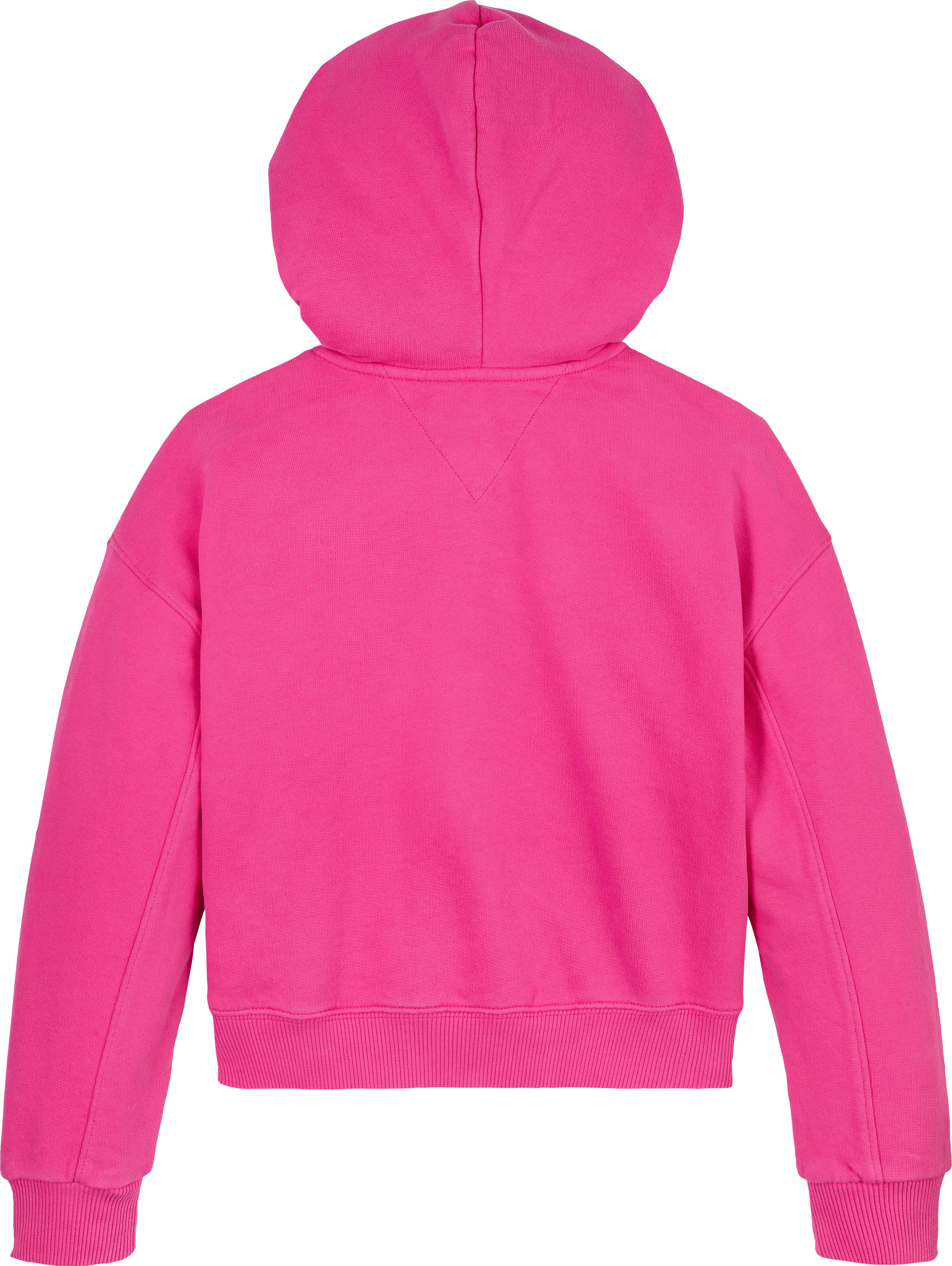 Tommy Hilfiger Capuchonsweatvest TOMMY TONAL FLAG HOODIE voor kinderen tot 16 jaar, met borstprint