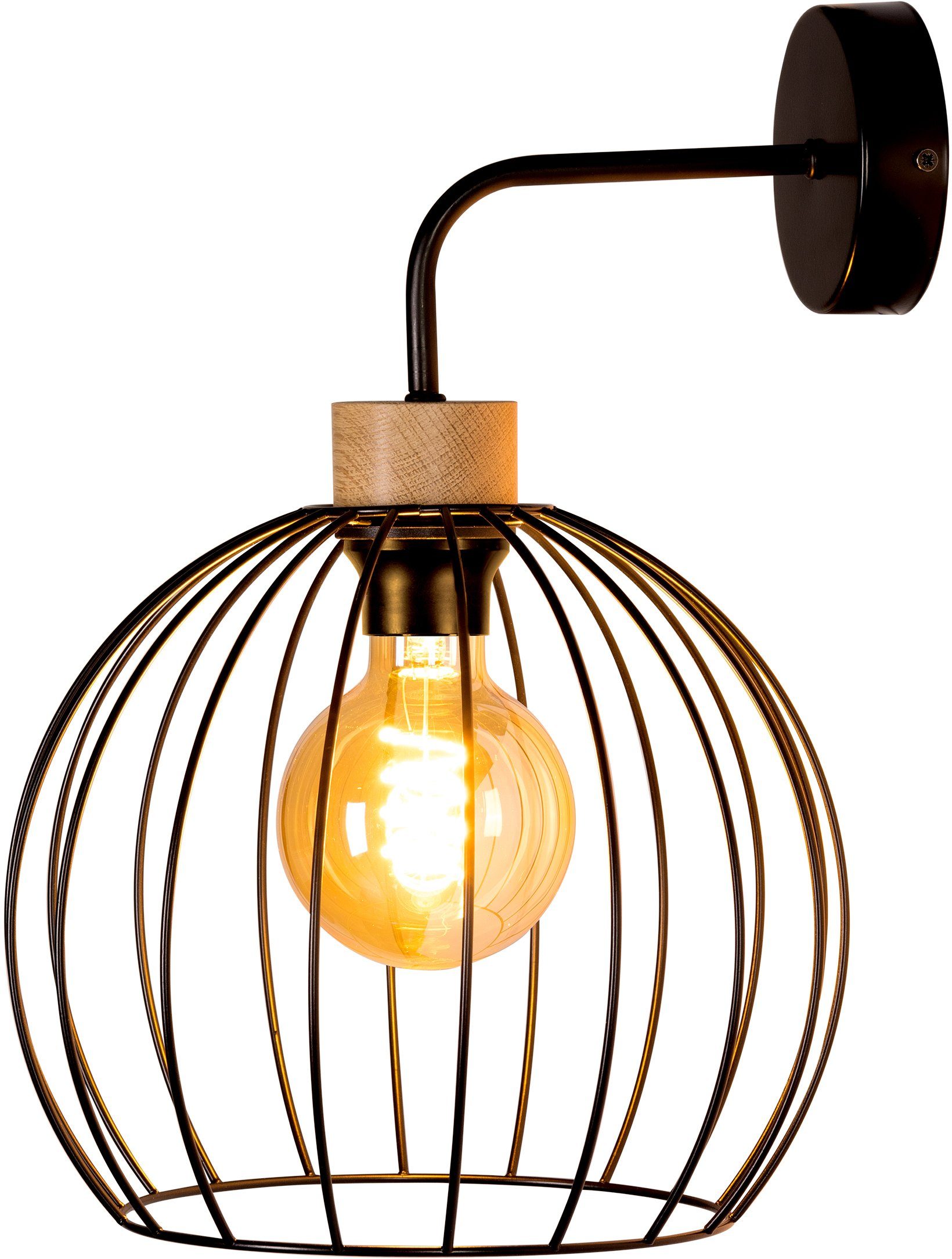 BRITOP LIGHTING Wandlamp COOP Decoratieve lamp van metaal, bijpassende LM E27 / excl., made in Europe (1 stuk)
