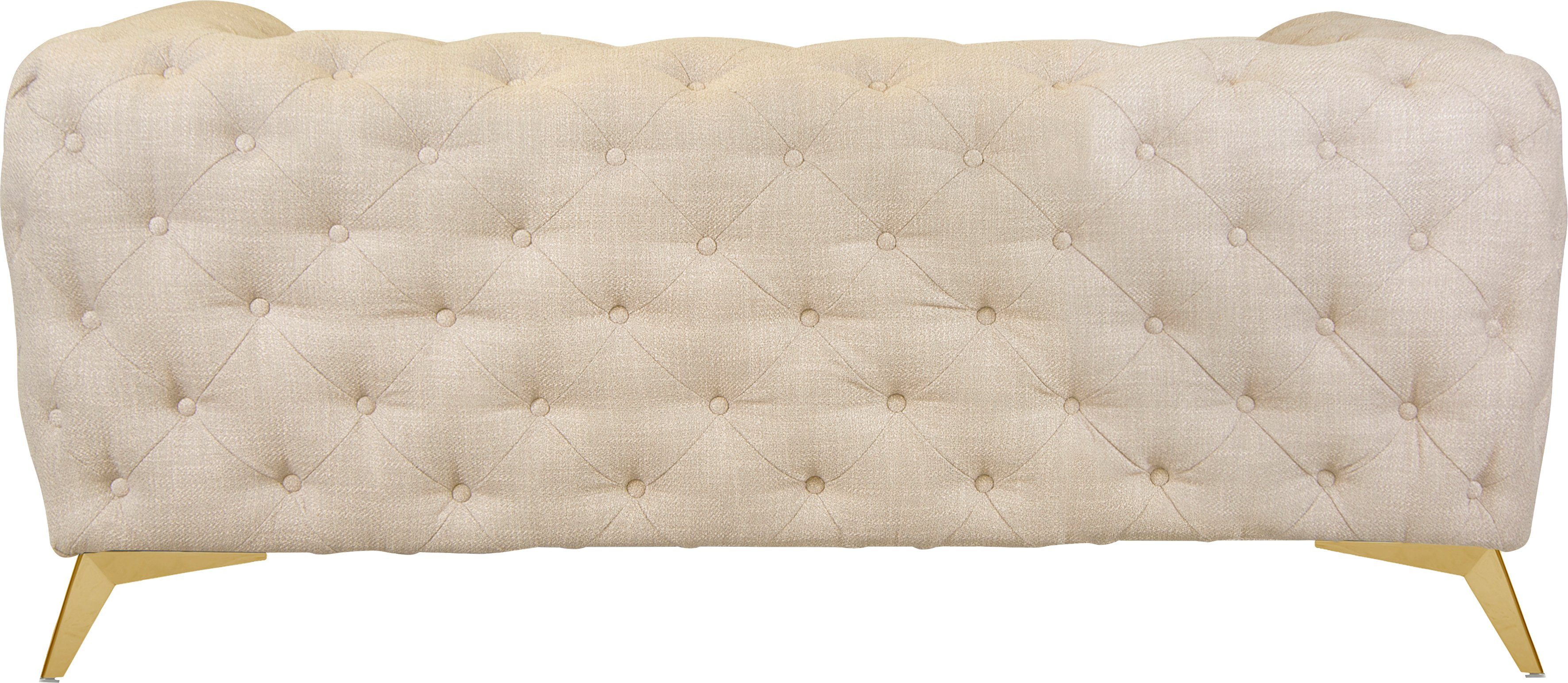 Leonique Chesterfield-bank Glynis luxueuze capitonnage, moderne chesterfield look, kleur van de poten ter keuze