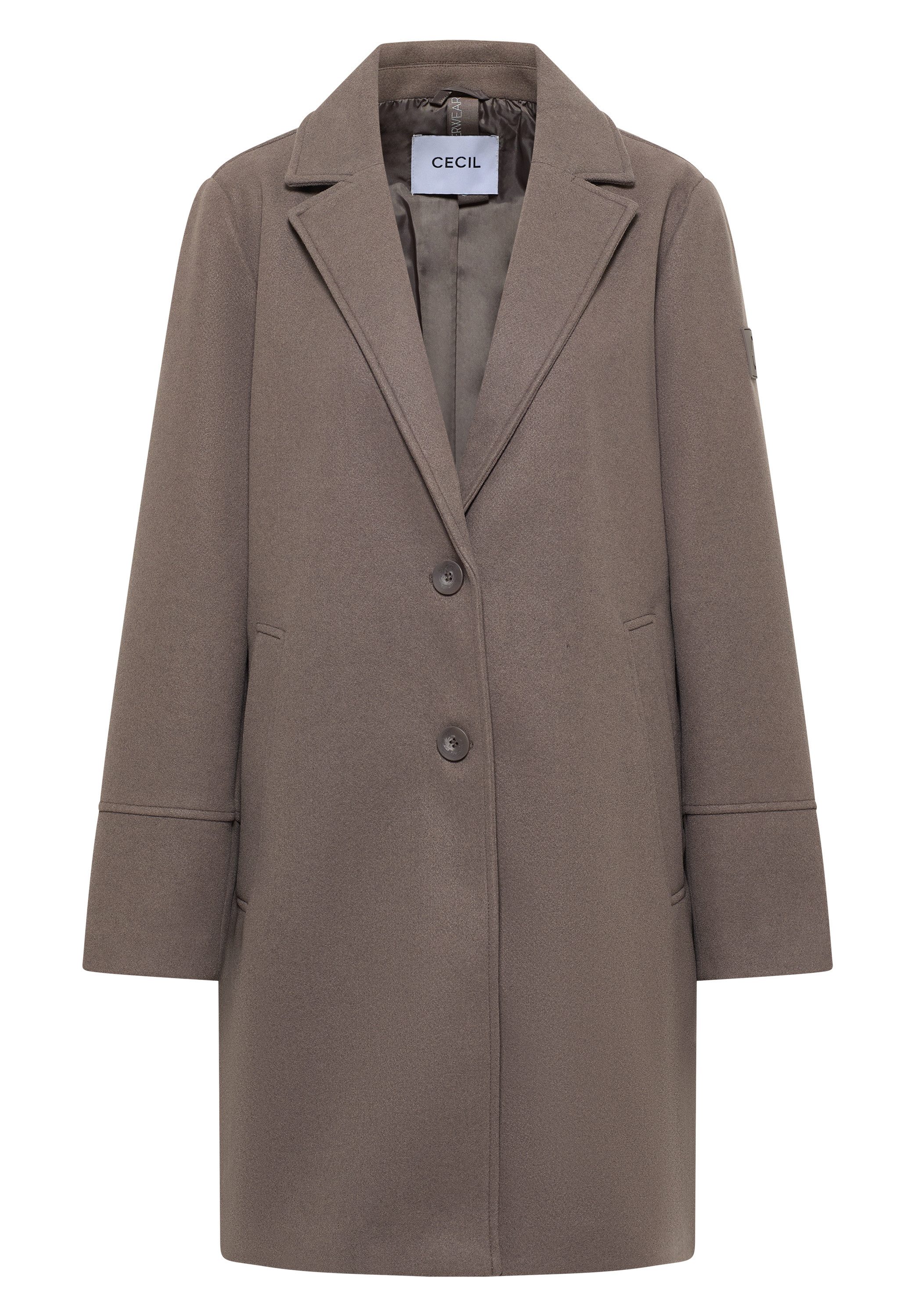 Cecil Korte jas in wol-look