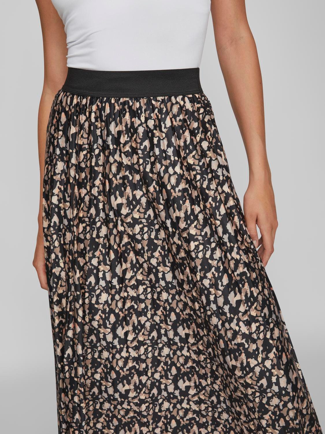 Vila Plissérok VINITBAN PRINT SKIRT - NOOS